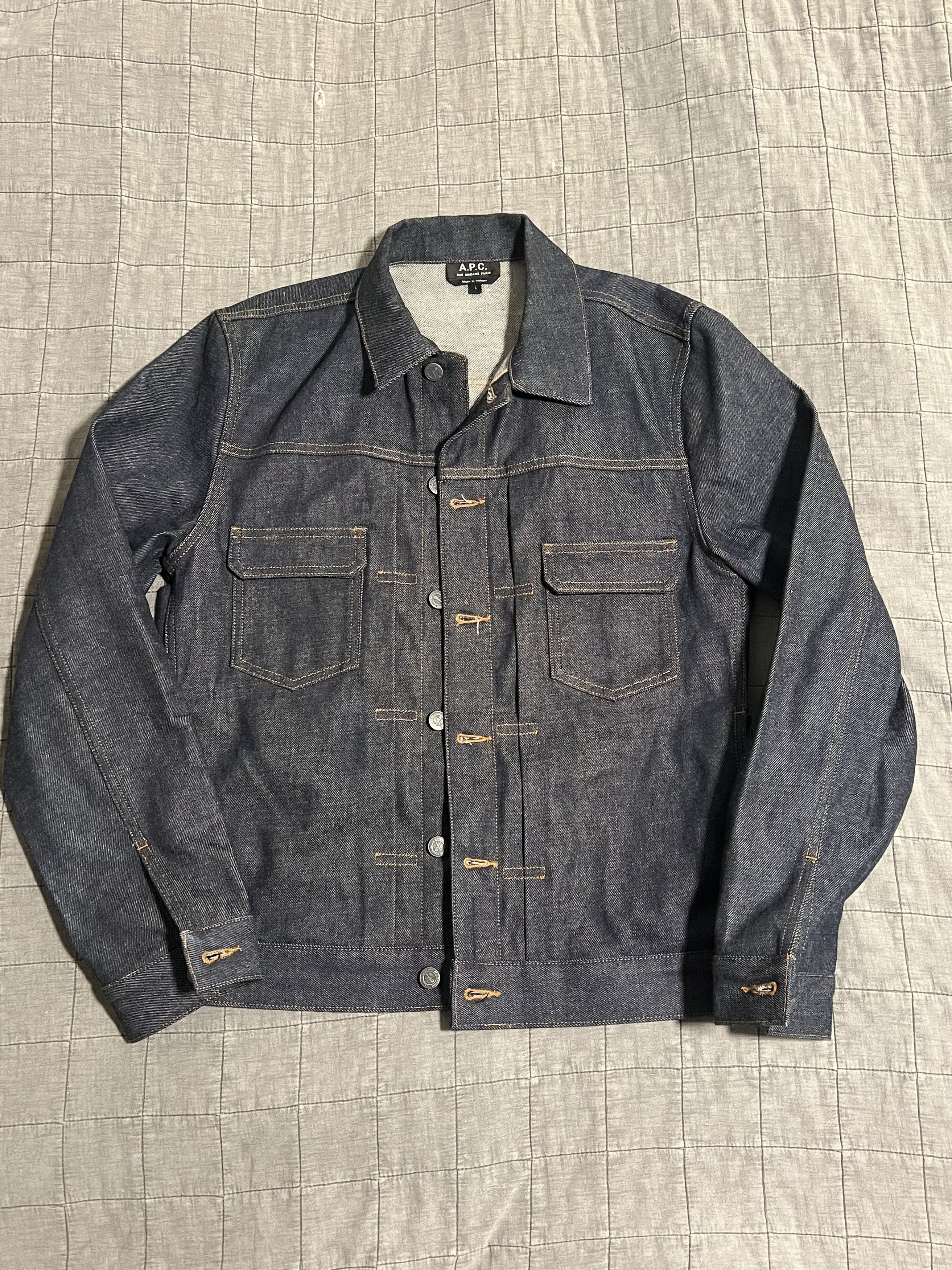 A.P.C. Jacket A.P.C Hiver 1997 Archive Black Denim Japan