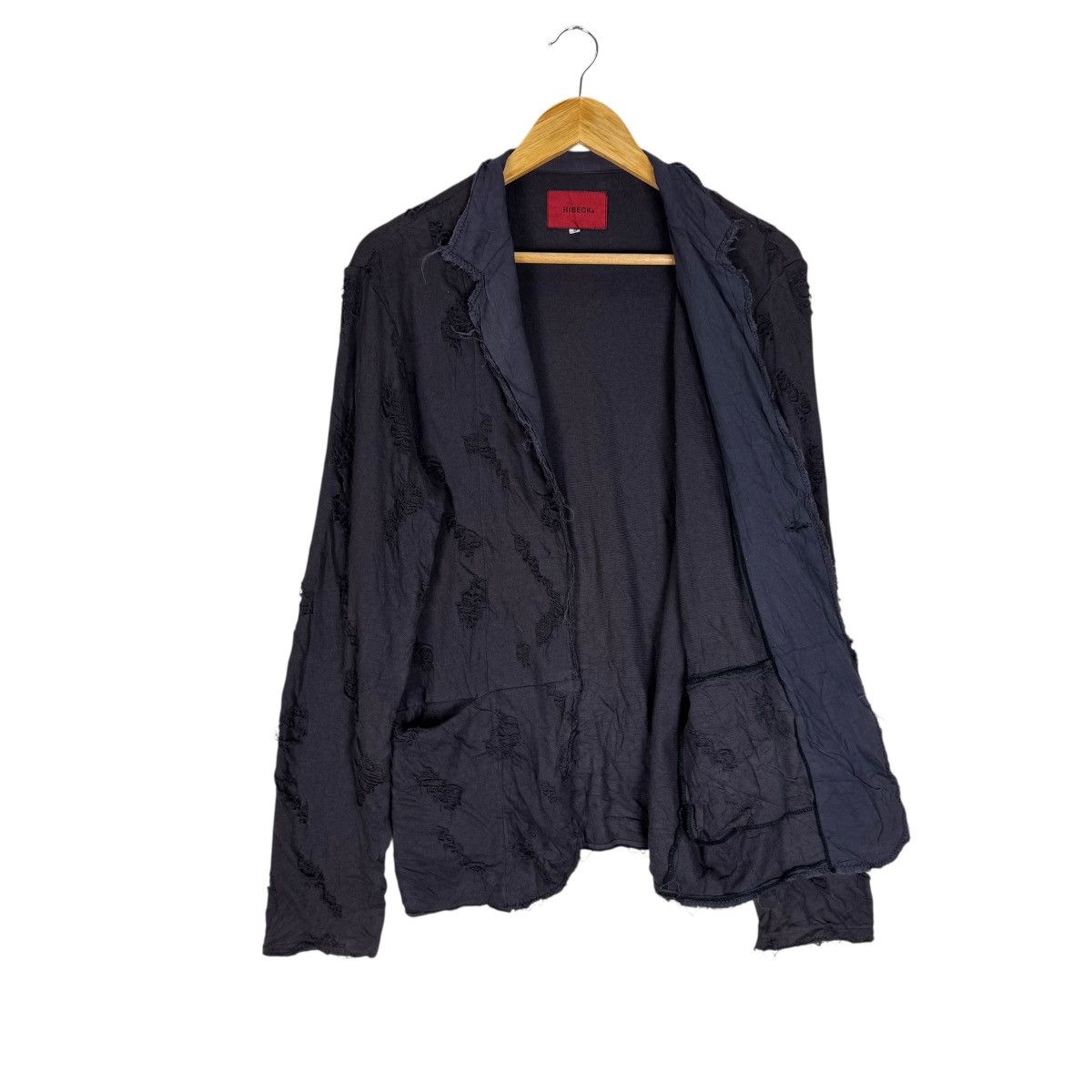 If Six Was Nine ☀️HIBECK JAPAN DISTRESS CARDIGAN LIKE NUMBER NINE Size US M / EU 48-50 / 2 - 14 Thumbnail