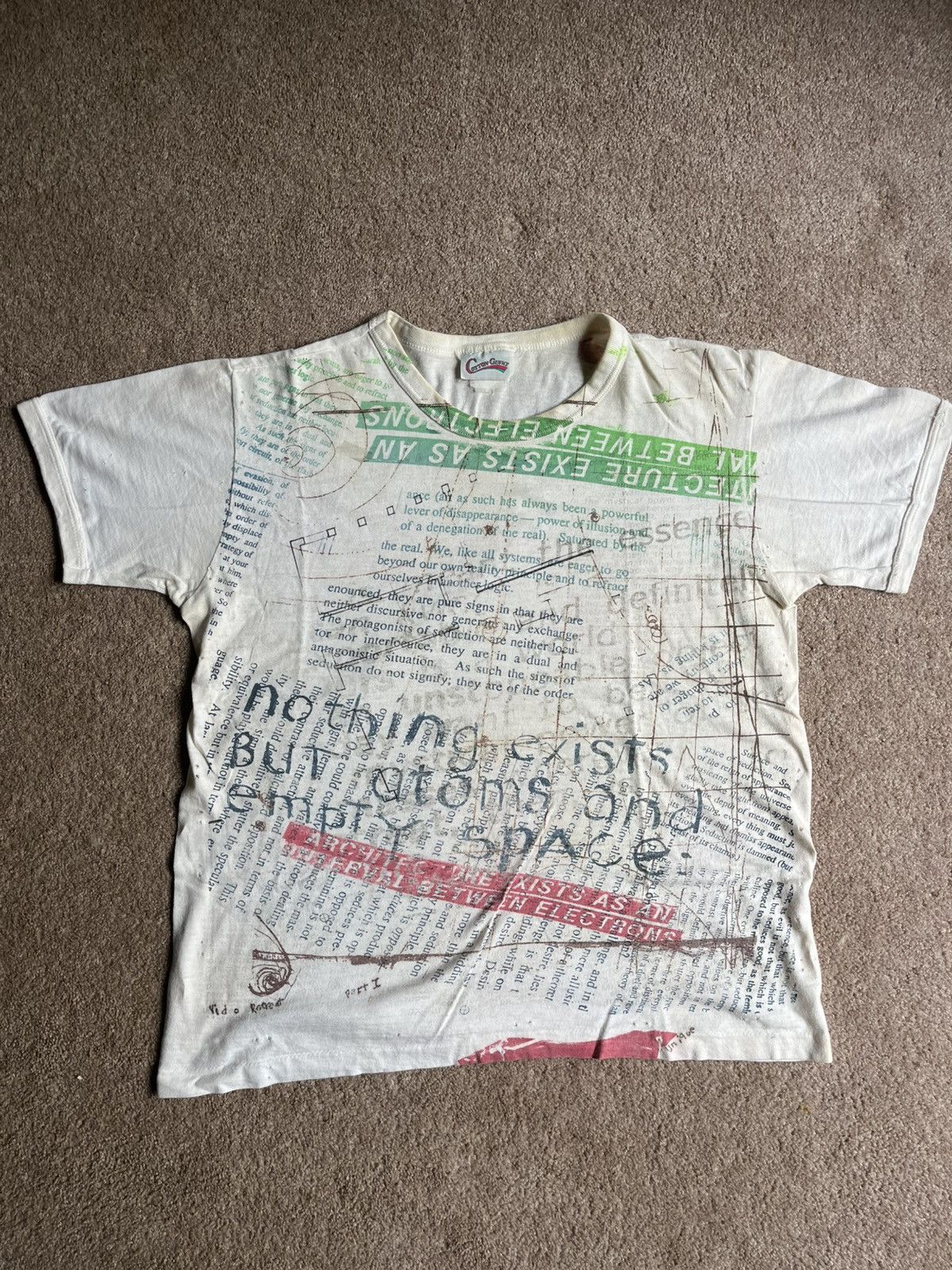 Vintage Vintage 80s Cotton Ginny All Over Print Shirt Size US M / EU 48-50 / 2 - 1 Thumbnail