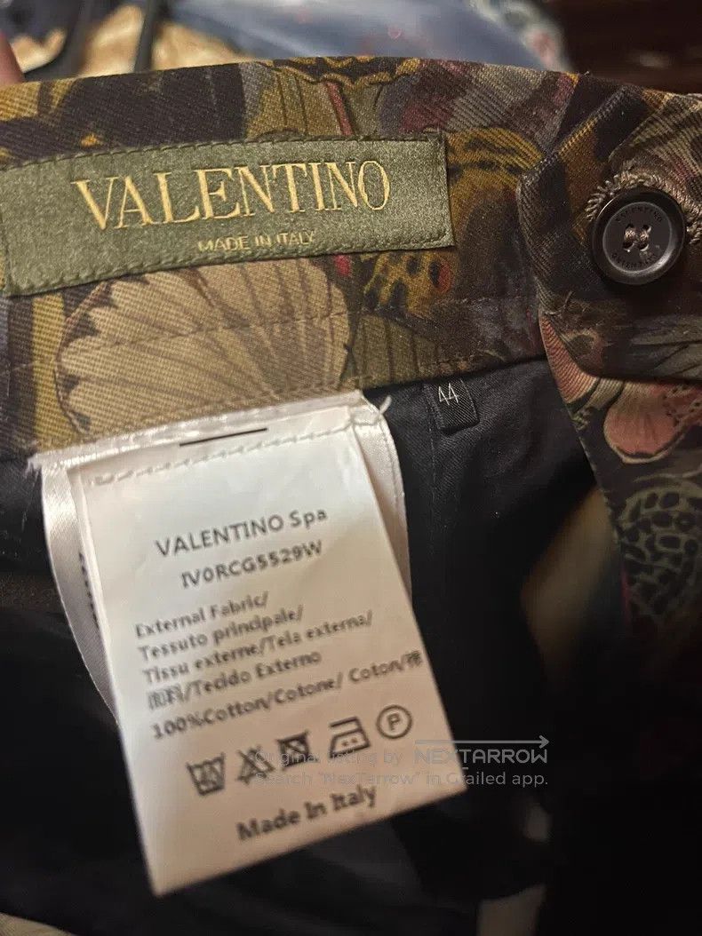 Valentino Valentino Flower butterfly slacks Size 44S - 6 Thumbnail