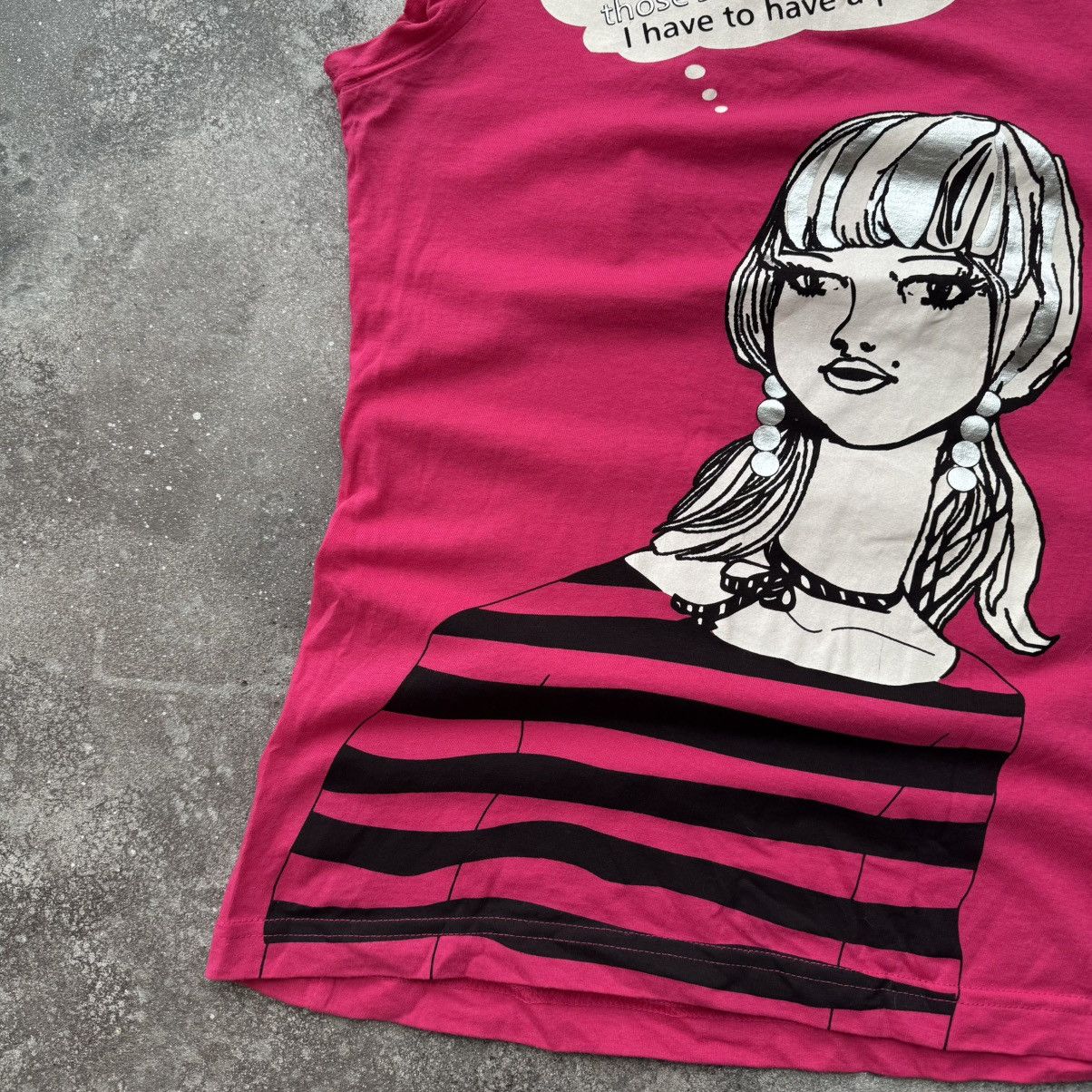 Hysteric Glamour × Japanese Brand × Vintage Amazing 2000’s Aesthetic Y2K Sexy Girl Glam T-Shirt Size M / US 6-8 / IT 42-44 - 6 Thumbnail
