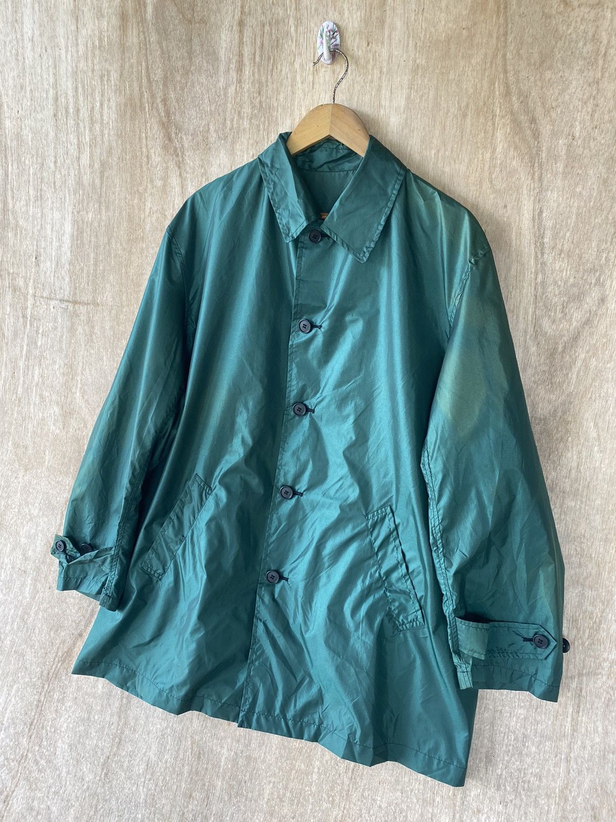 BIGI × Japanese Brand × Vintage 👘SALE👘MENS BIG NYLON RAINCOAT Size US L / EU 52-54 / 3 - 6 Thumbnail