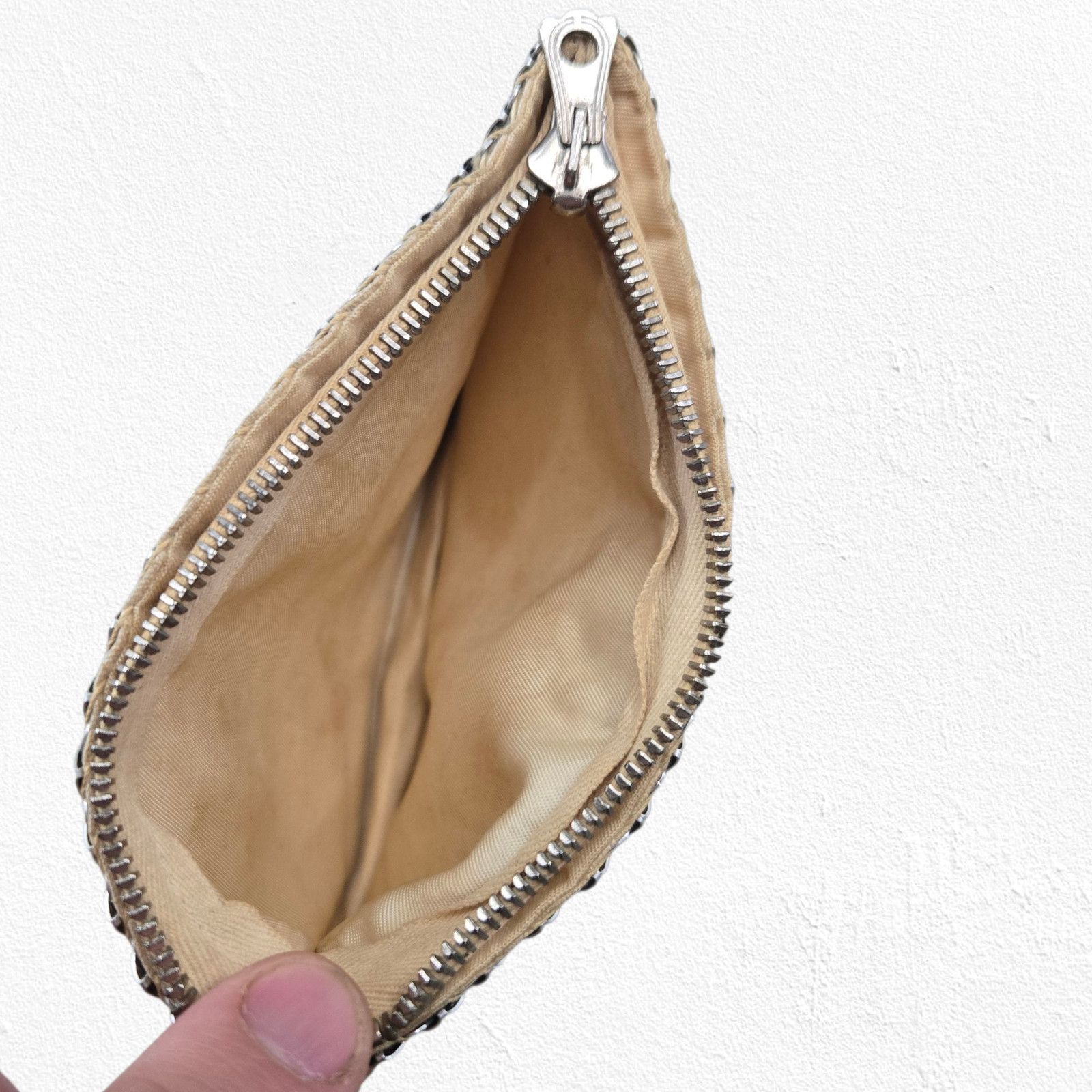 Vintage Vintage Silver Metal Mesh Zipper Pouch Coin Bag Size ONE SIZE - 7 Thumbnail