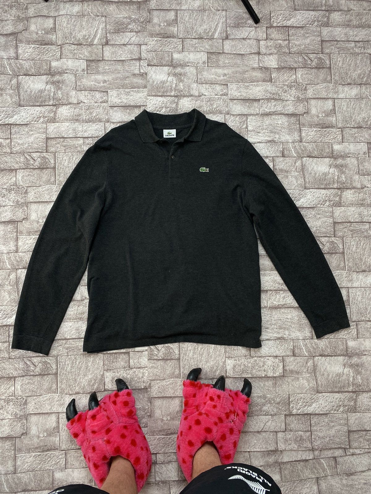 Lacoste × Vintage LACOSTE Vintage Rugby Longsleeve Shirt Jumper Size US XXL / EU 58 / 5 - 1 Thumbnail