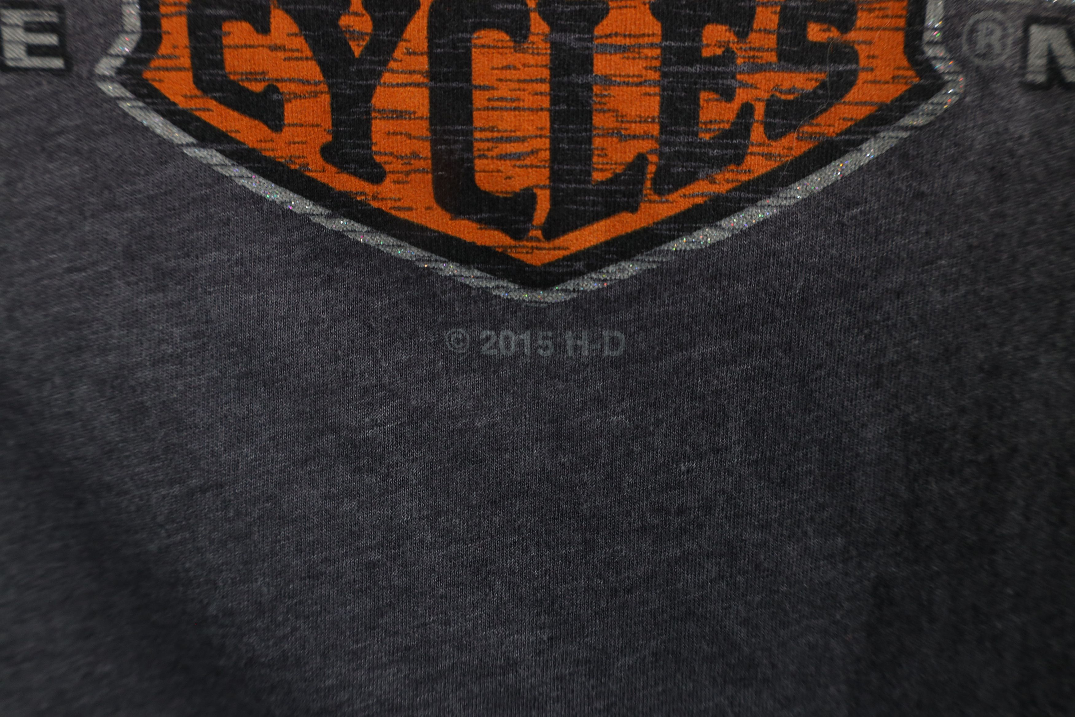 Harley Davidson × Vintage Y2K Harley Davidson Out Big Logo Jersey Knit T-Shirt Gray Size XL / US 12-14 / IT 48-50 - 5 Thumbnail