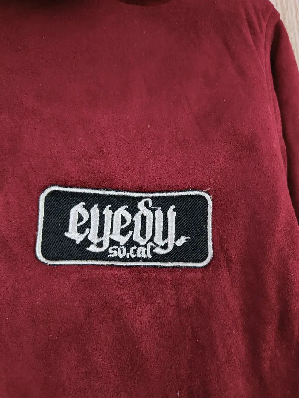 Japanese Brand DL Eyedy fuck skull Maroon Hoodie sweater Jackets #W261 Size US S / EU 44-46 / 1 - 12 Thumbnail