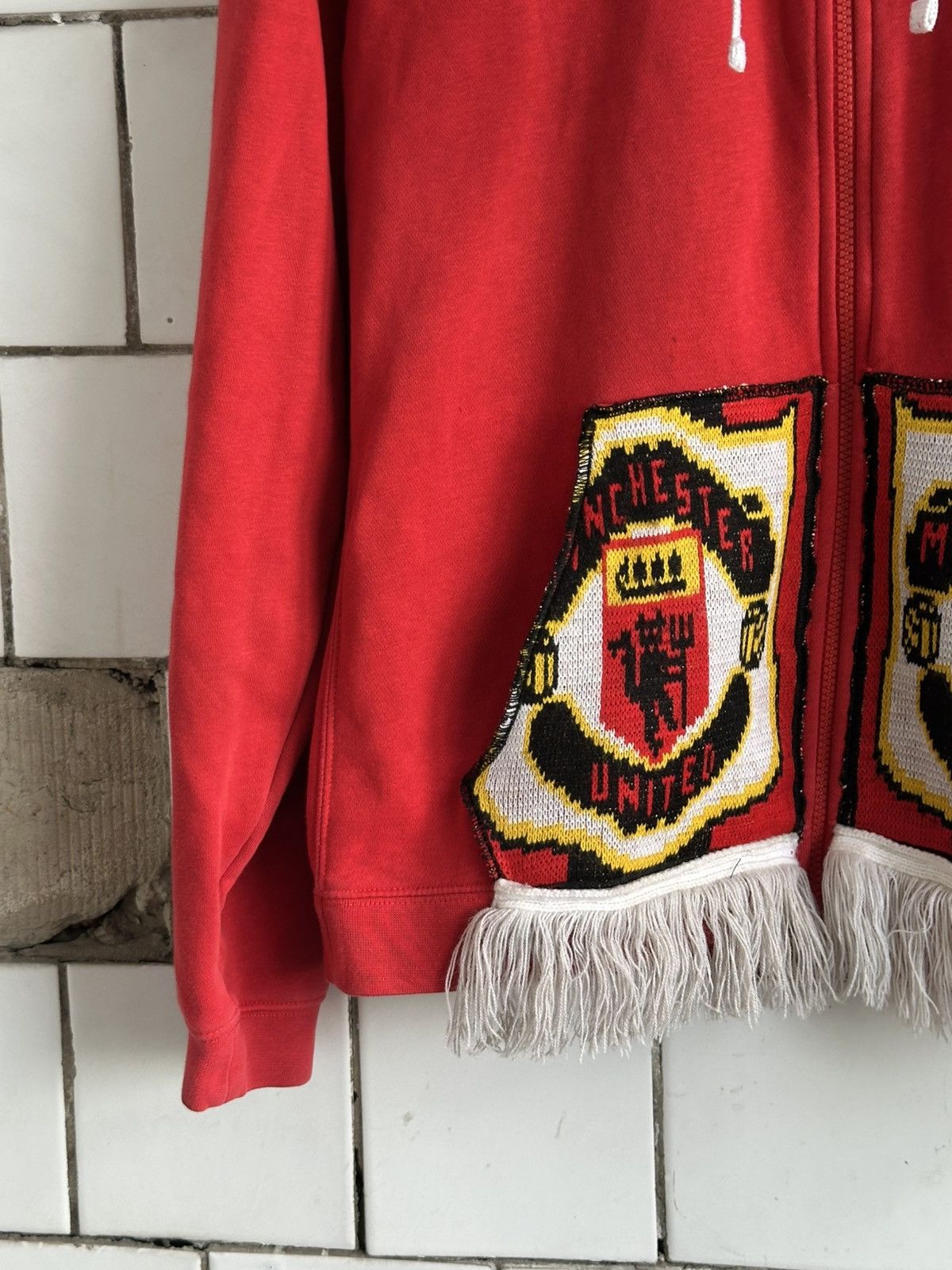 Nike Vintage Japanese Style Nike & Manchester United Custom Zip Size US M / EU 48-50 / 2 - 5 Thumbnail