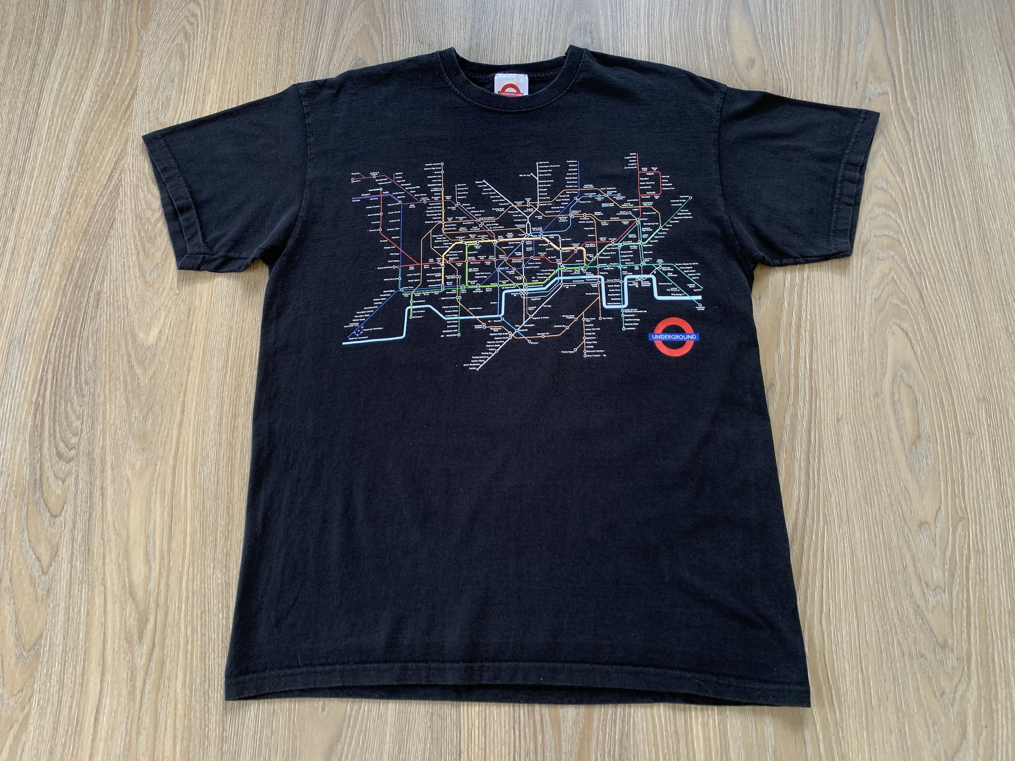 Other Vintage London Underground Subway Map T Shirt Size US L / EU 52-54 / 3 - 2 Thumbnail