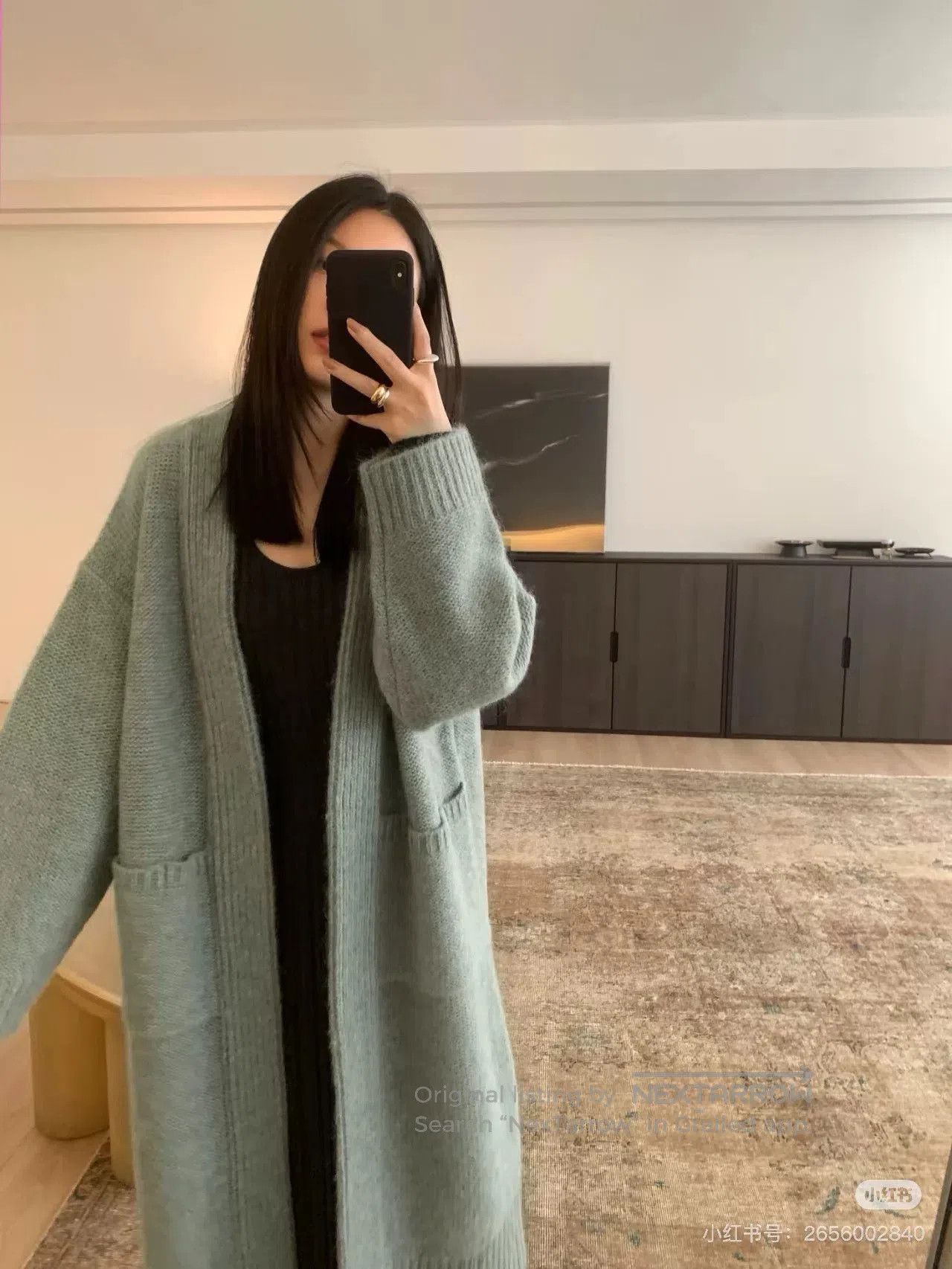 Acne Studios Acne Studios Lake Blue Mohair Cardigan. Size XXS / US 00 / IT 34 - 4 Thumbnail