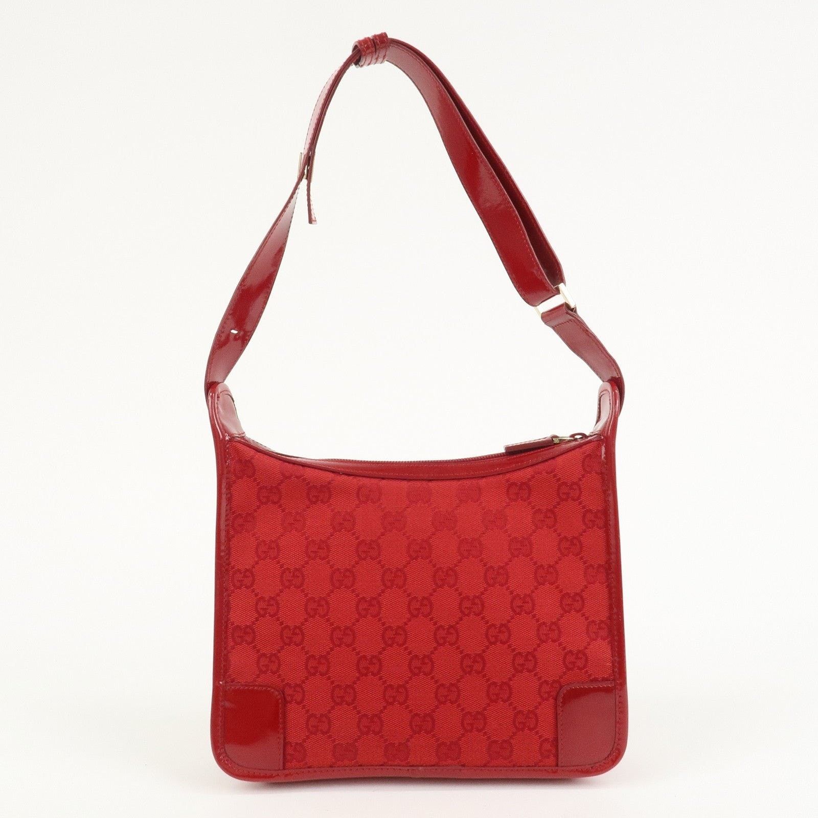 Gucci Gucci GG Canvas Shoulder Bag Red Size ONE SIZE - 2 Thumbnail
