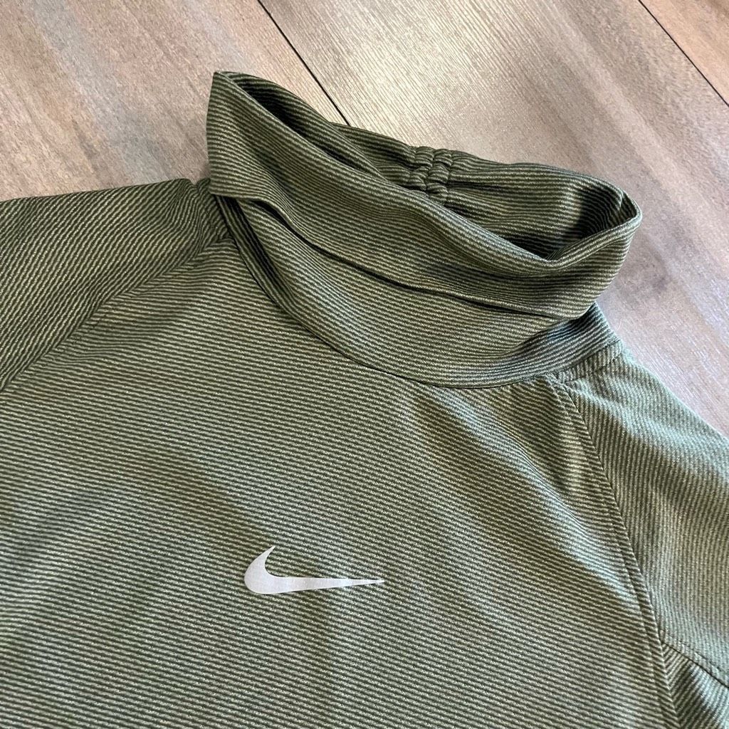 Nike Nike Green Athletic Workout Quarter Zip Jacket Women Small Size S / US 4 / IT 40 - 2 Thumbnail