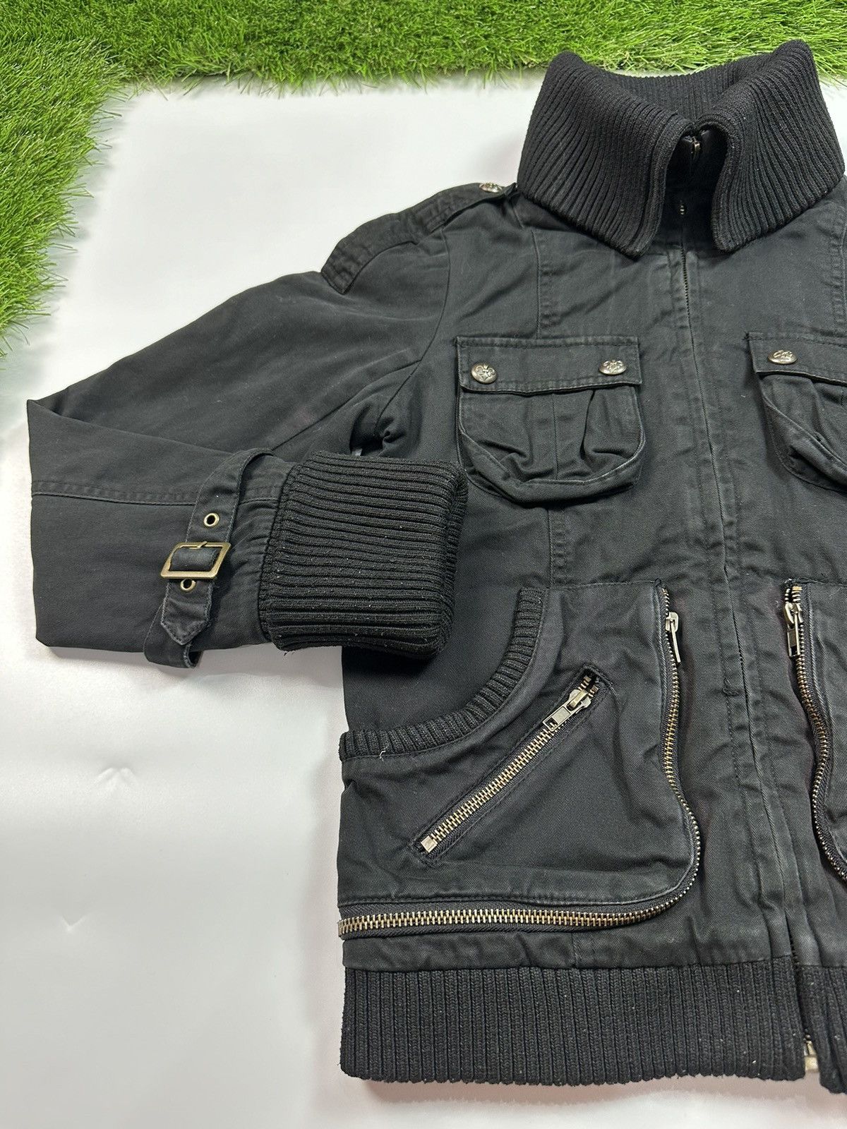 Pre-owned If Six Was Nine X Le Grande Bleu L G B Vintage Ingni Multipocket Jacket In Black