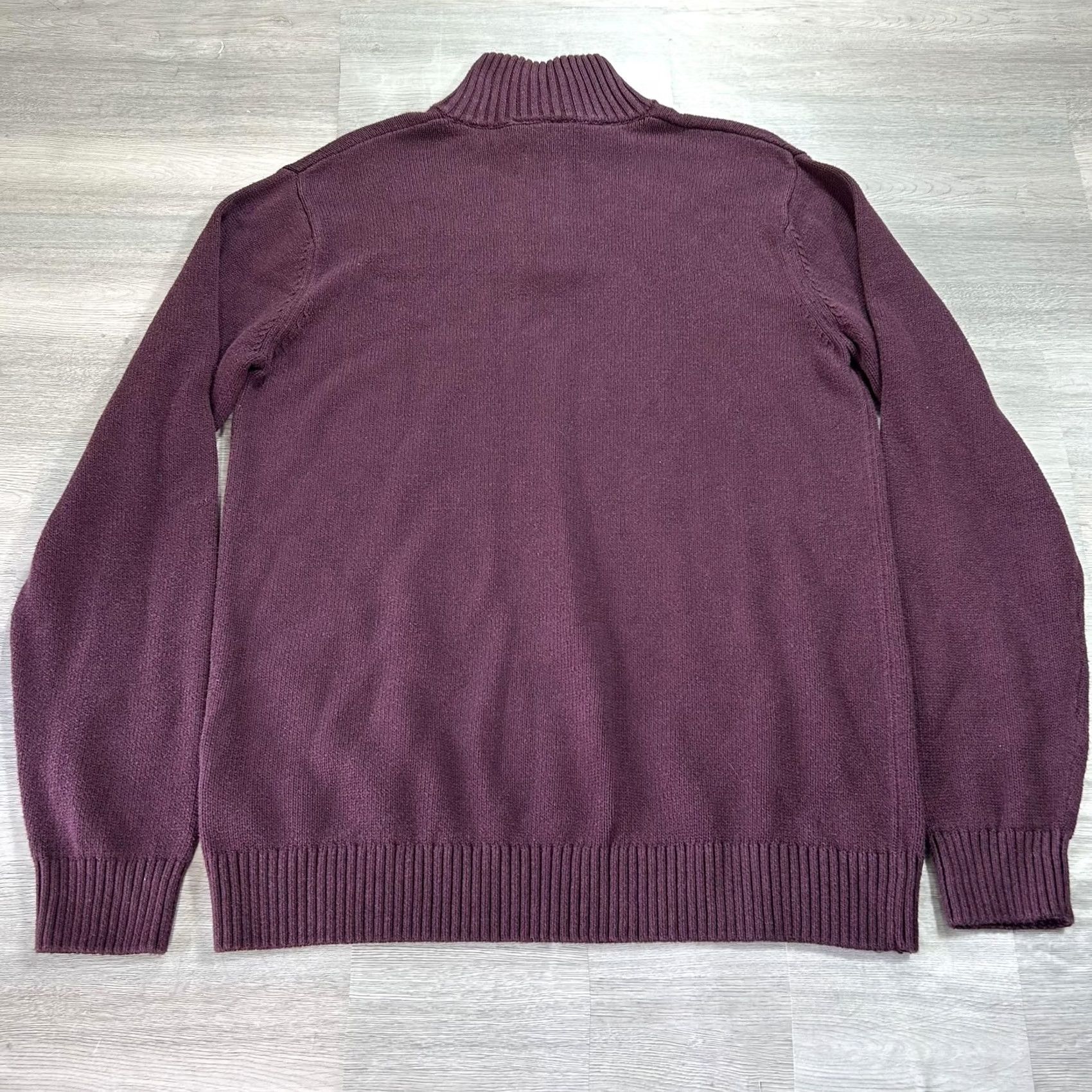 Rodd & Gunn Rodd & Gunn Sweater Mens Small Purple 1/4 Zip Mock Neck Cotton Knit Pullover Size US S / EU 44-46 / 1 - 2 Thumbnail