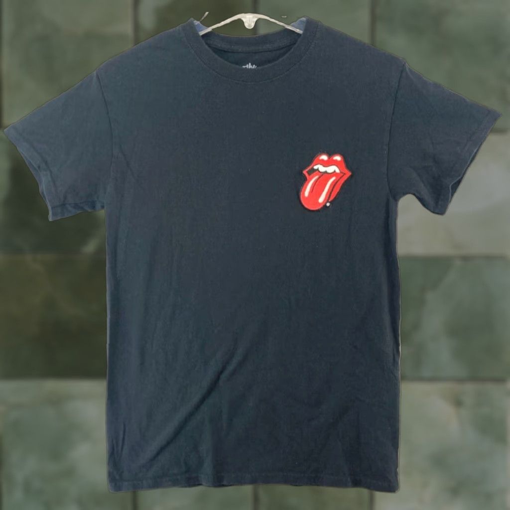 Vintage The Rolling Stones TShirt Small Black Embroidered Mens Rock Band Tee Size US S / EU 44-46 / 1 - 1 Thumbnail