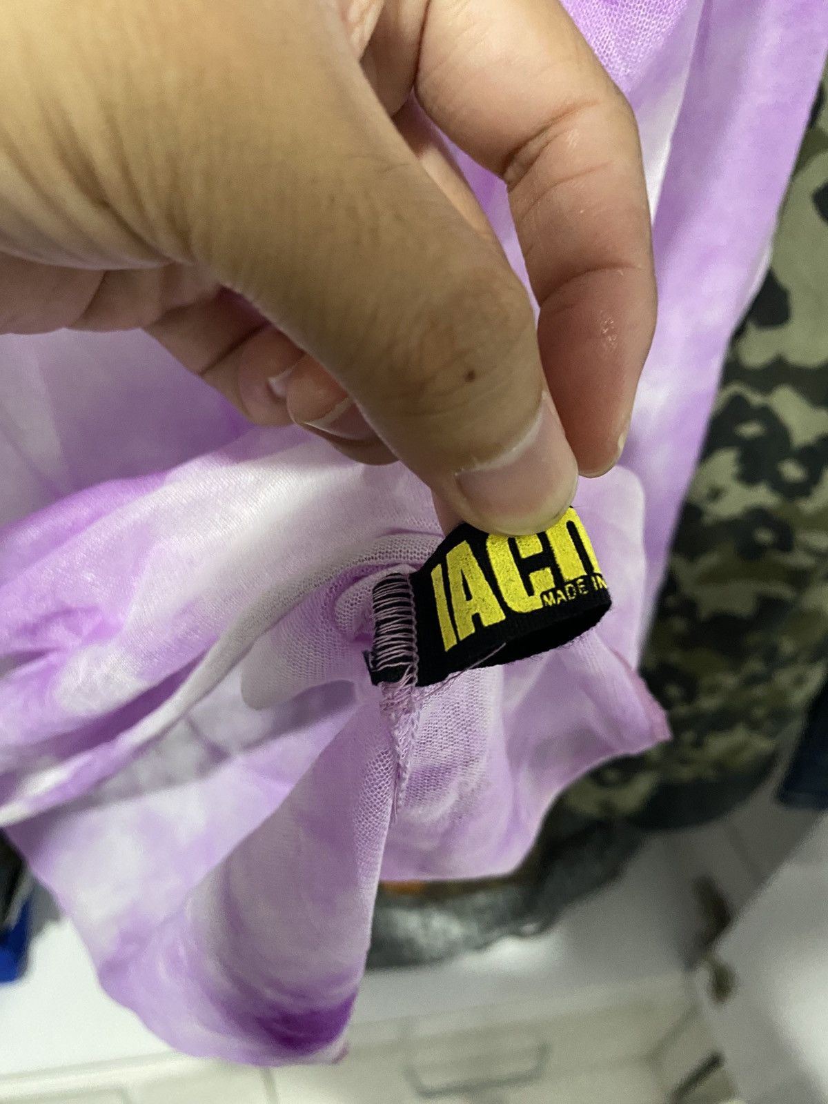 Yohji Yamamoto 🖤BLACKFRIDAY🖤 Meshtop Purple Dyed yohji issey styled Size US L / EU 52-54 / 3 - 5 Thumbnail