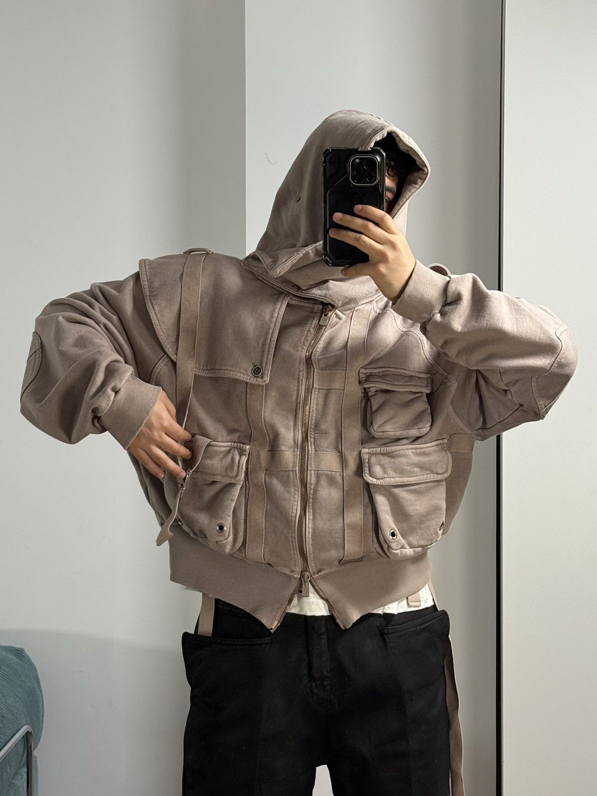 SHINE LUXURY Shine Luxury “SANGUINE” Layered Navigator Zipper Hoodie Size US S / EU 44-46 / 1 - 20 Thumbnail