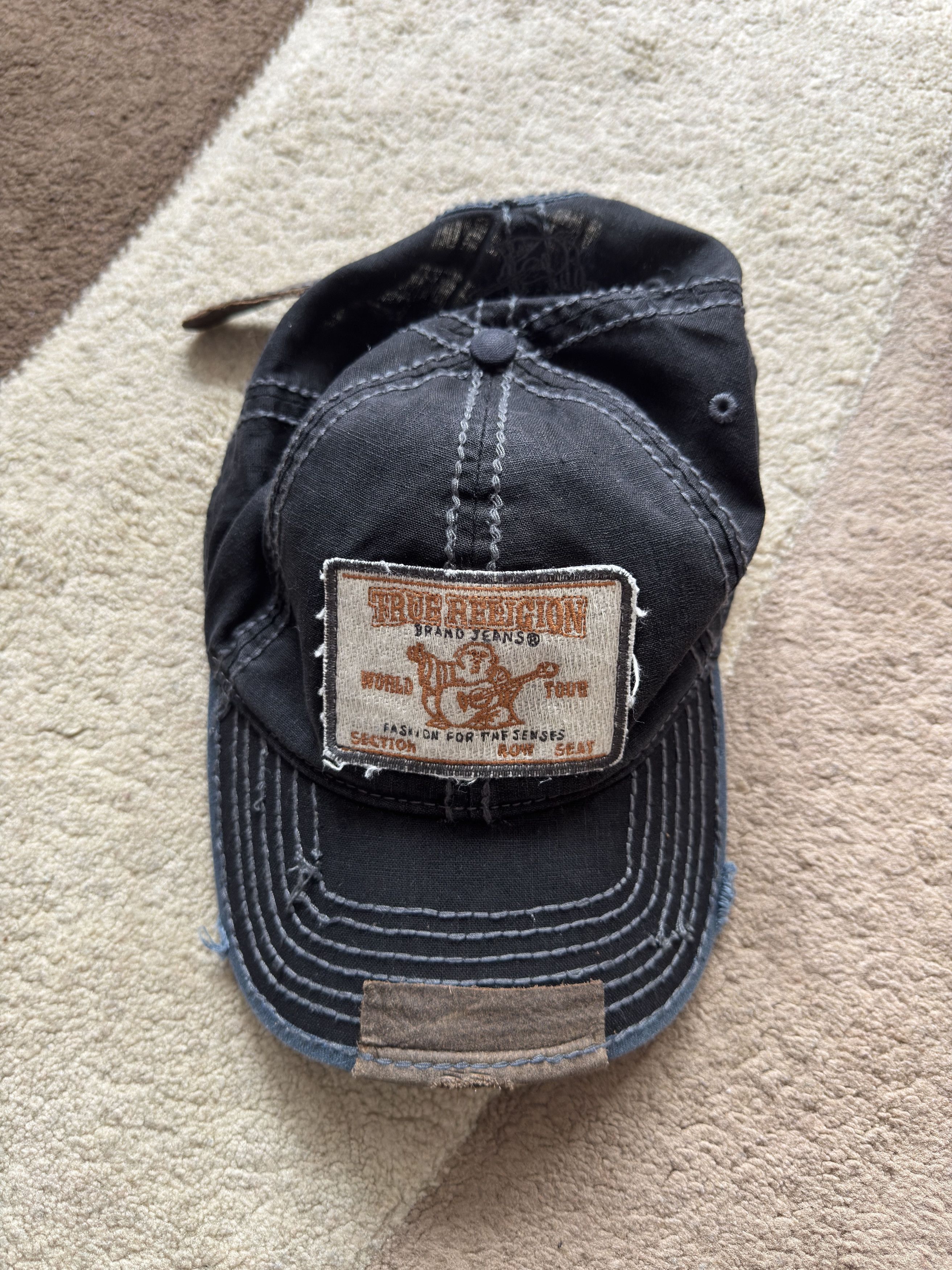 True Religion True Relgion Budha World Tour Cap Y2k Black Adjustable Size ONE SIZE - 2 Thumbnail