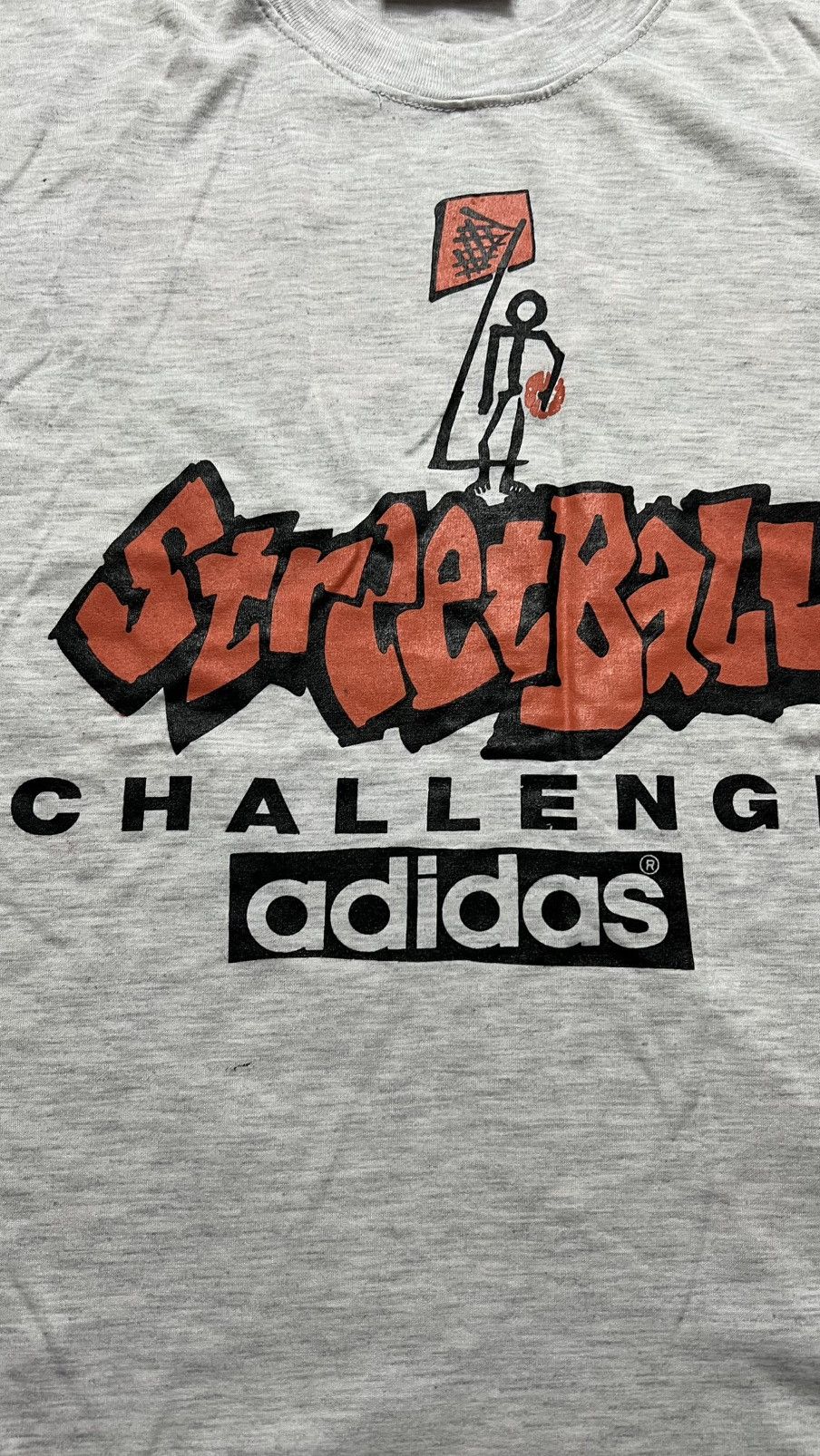 Adidas Early 90’s adidas streetball basketball vintage t shirt Size US L / EU 52-54 / 3 - 4 Thumbnail