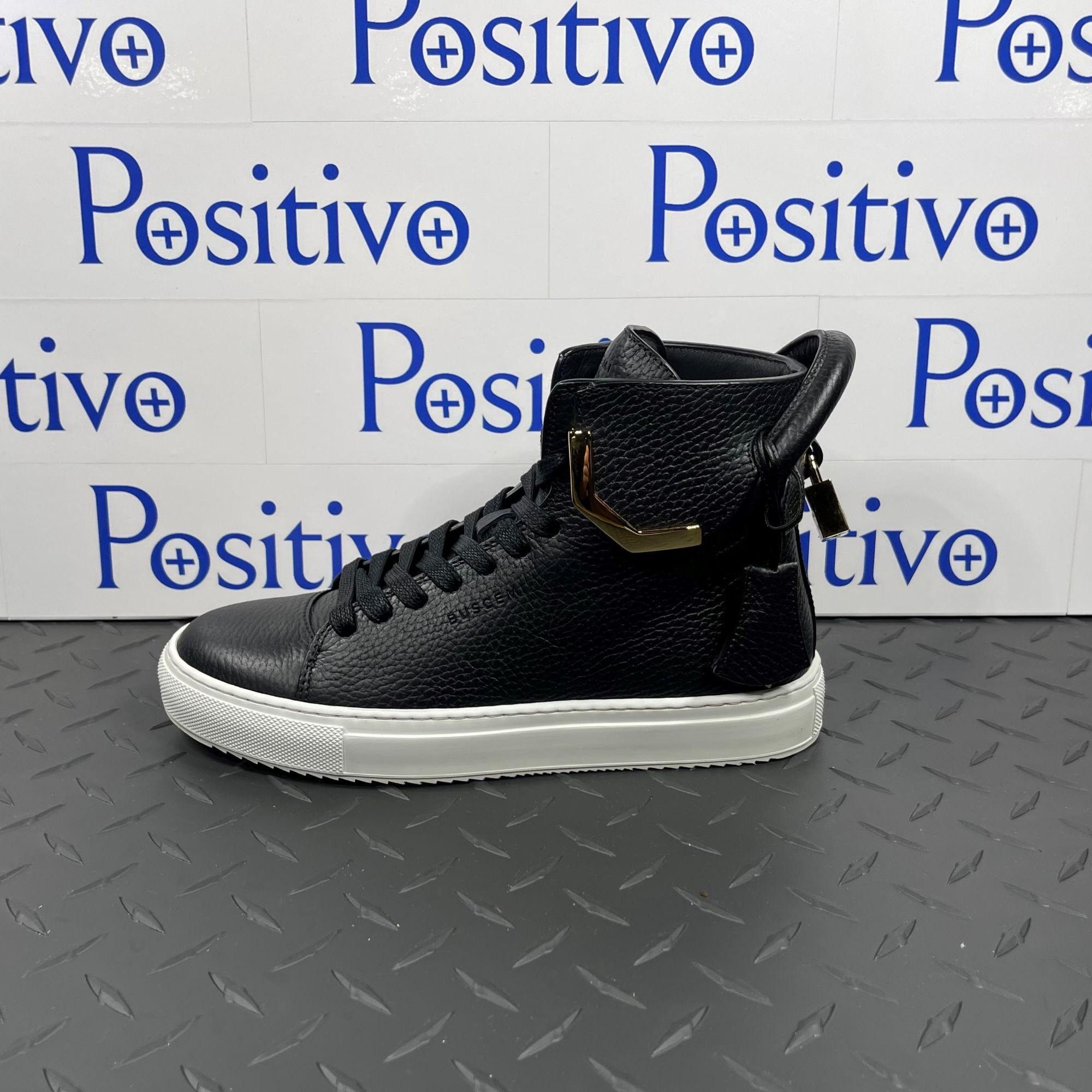 image of Buscemi Unisex 125Mm Corner Metal Black Sneakers Us 8 Eu 38, Women's