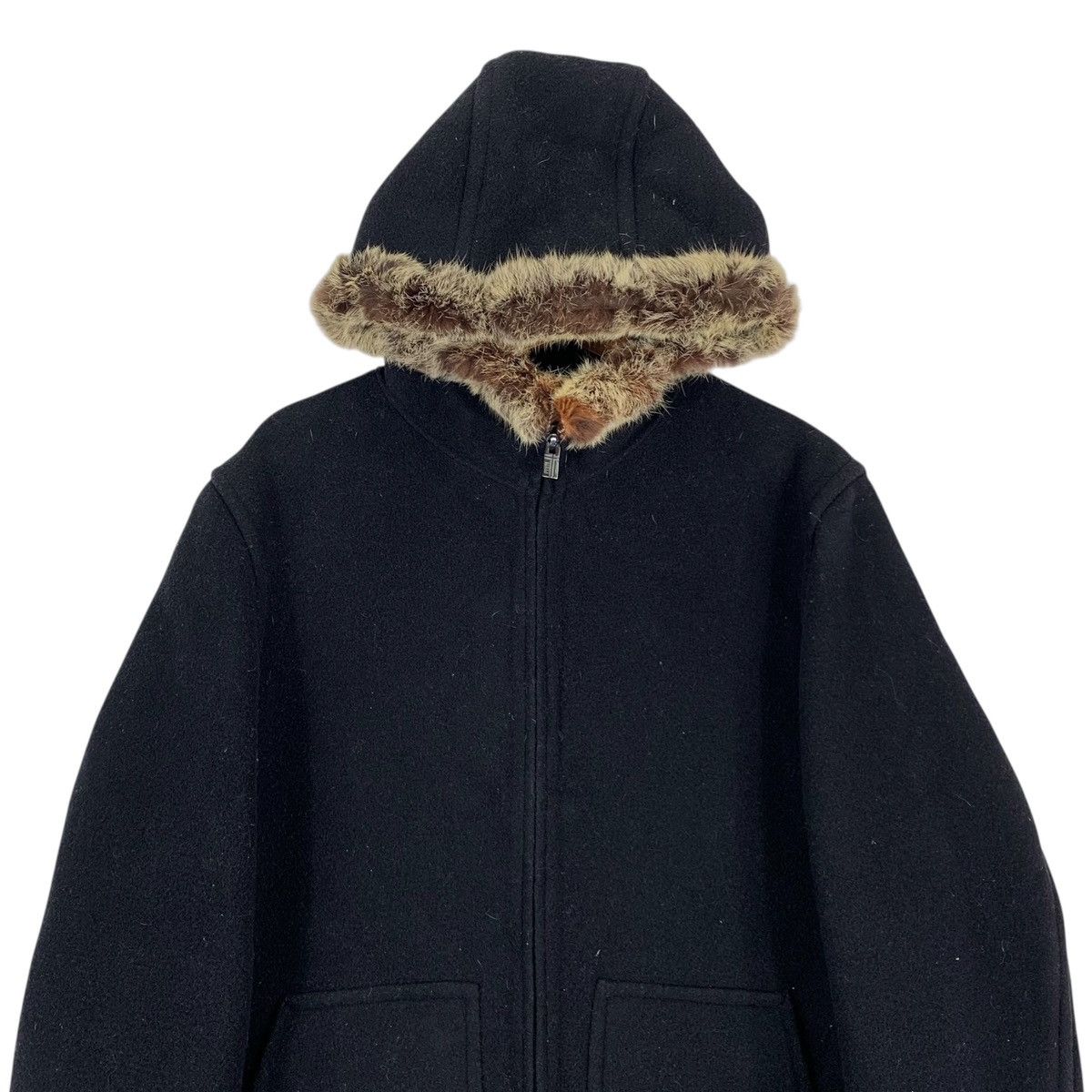 PPFM Vintage PPFM Long Heavy Coat with Fur Hoodie Size US M / EU 48-50 / 2 - 2 Thumbnail