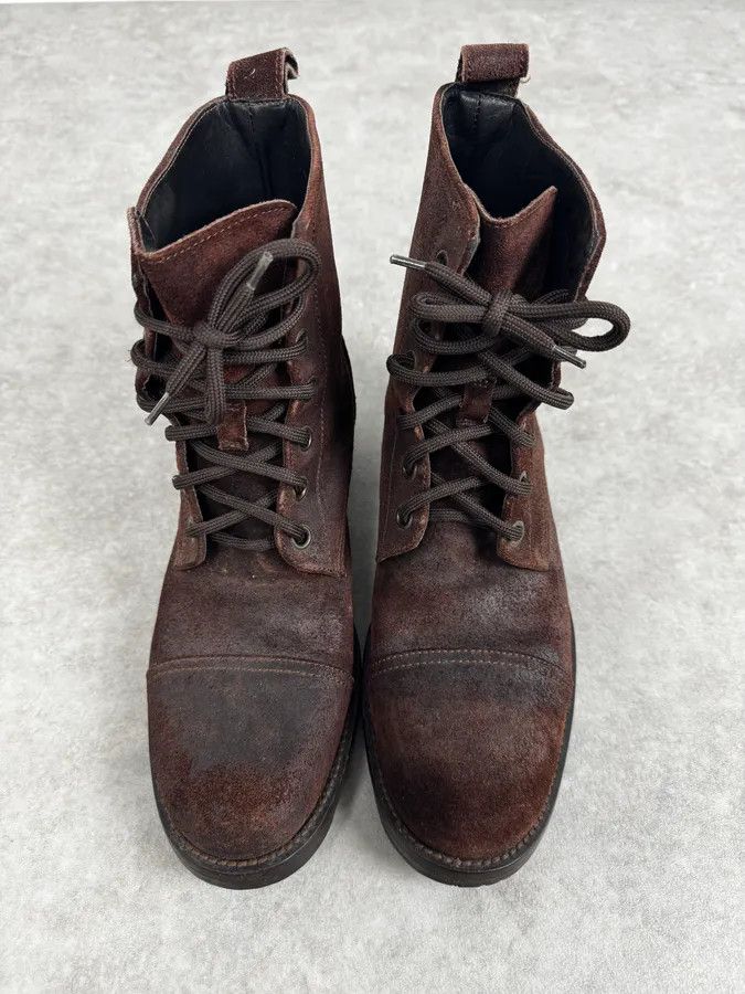 Dsquared2 Dsquared2 Brown Suede Lace-Up Leather Boots Size US 8 / EU 41 - 4 Thumbnail