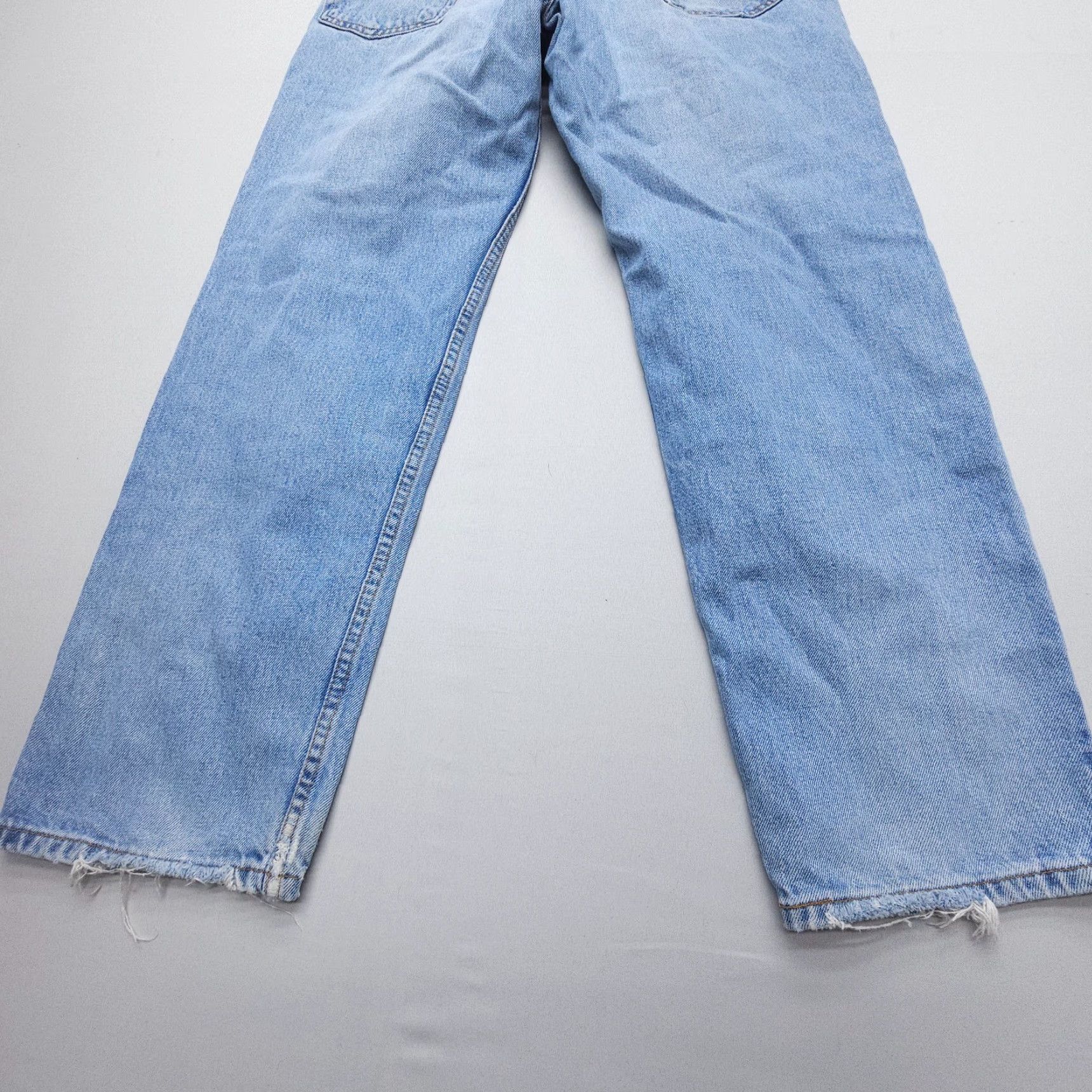 Levi's VINTAGE Levi's 550 Jeans Mens 34 x 30 Light Distressed 90s Baggy Relaxed Tapered Denim Blue Cotton 5-Pocket Style Mens US Size US 34 / EU 50 - 5 Thumbnail