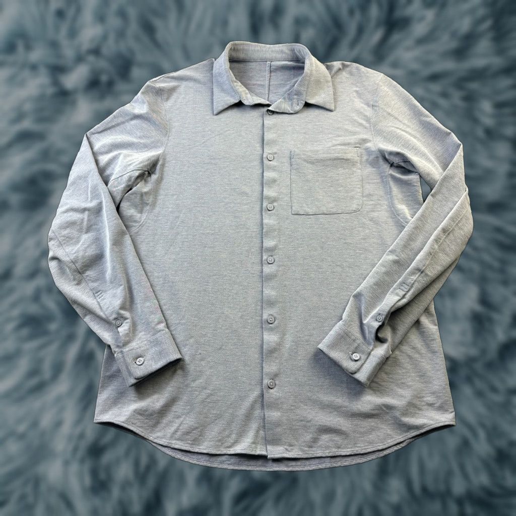 Lululemon Lululemon Shirt Mens Large Purple Button Up Long Sleeve Career Top Size US L / EU 52-54 / 3 - 1 Thumbnail