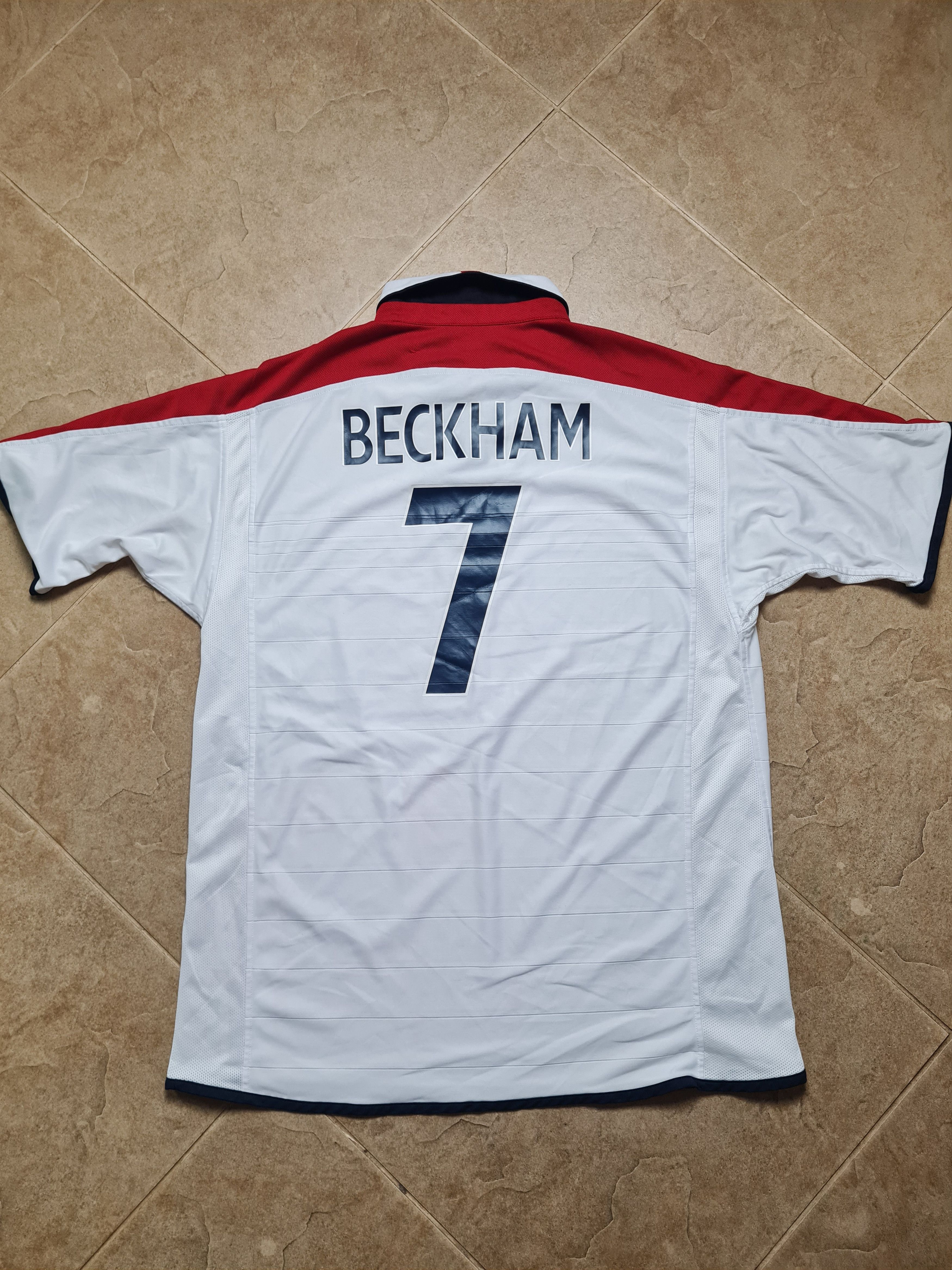 England Soccer Shirt Home Kit 2003/05 David Beckham 7