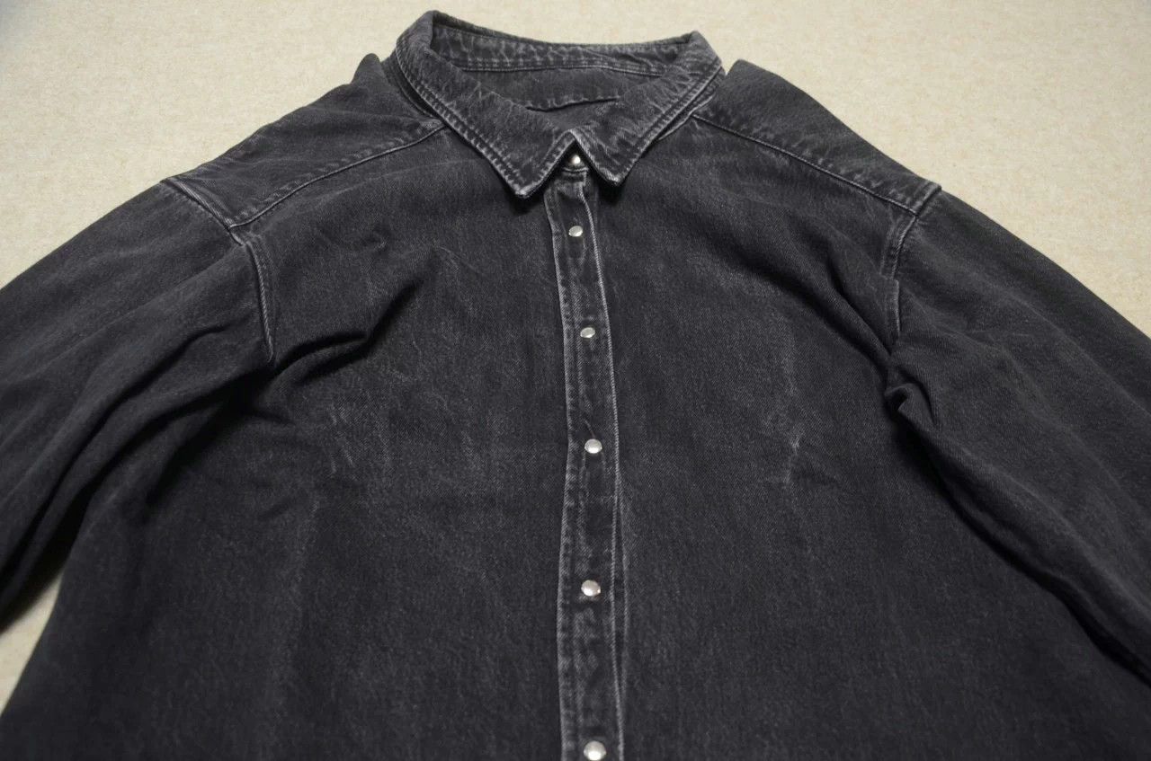 Balenciaga Balenciaga Black Washed Denim Oversized Unisex Jacket Size XS / US 0-2 / IT 36-38 - 2 Thumbnail