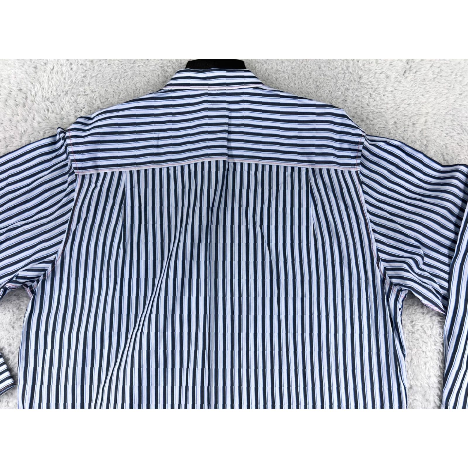 Tommy Bahama Tommy Bahama Shirt Mens XL Blue Striped 100% Cotton Button-Up Size US XL / EU 56 / 4 - 6 Thumbnail