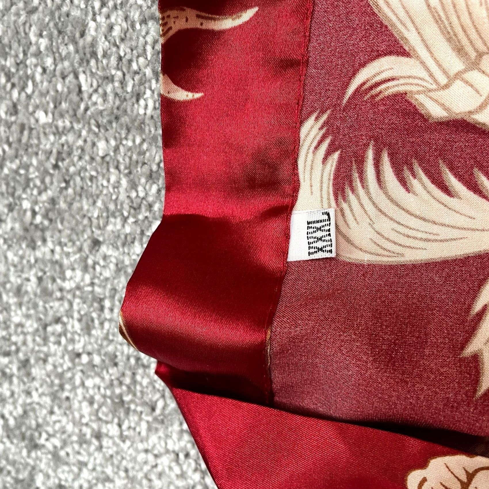 Vintage Unbranded Satin Open Front Kimono Robe Womens XXXL Red Floral Sleeve Long Red Gold Pattern Vintage: No Size ONE SIZE - 6 Thumbnail