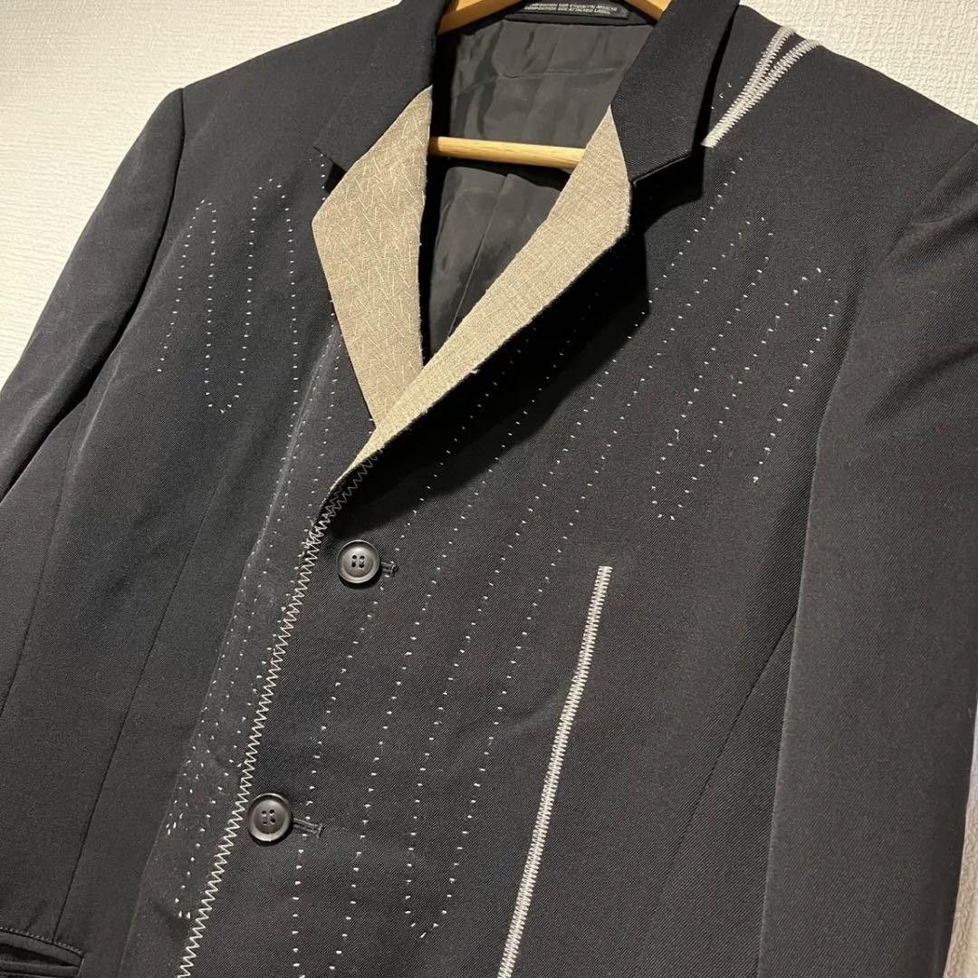 ジャケット・アウター Yohji Yamamoto 93AW Tailored Jacket yohji yamamoto por homme 93AW design stitch tailored jacket