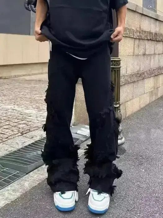 Japanese Brand Raw Edge Style Jeans Pant Size US 30 / EU 46 - 1 Thumbnail