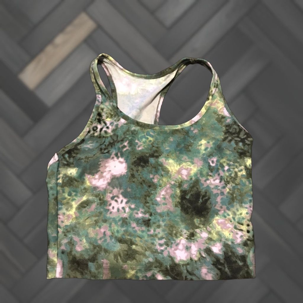 Calvin Klein Calvin Klein Performance Cropped Tank Top M Multicolor Women Sleeveless Racerback Cropped Logo Moisture Wicking Activewear Size M / US 6-8 / IT 42-44 - 1 Thumbnail