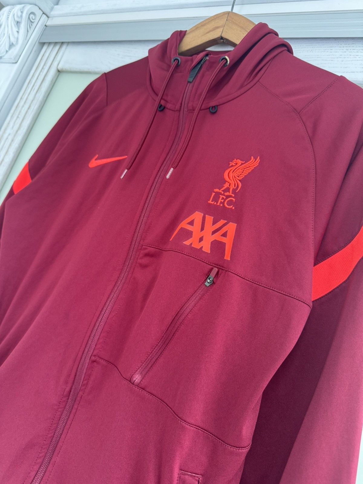 Nike Liverpool 2019-2020 Soccer Hooded Jacket Football Jersey Kit Size US M / EU 48-50 / 2 - 6 Thumbnail