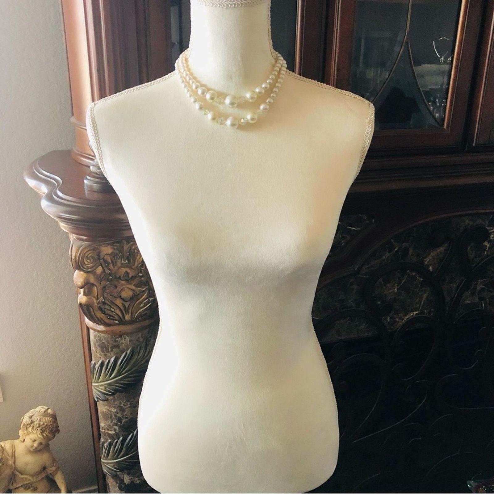 Vintage Vintage mid century white pearl AB choker necklace Size ONE SIZE - 6 Thumbnail