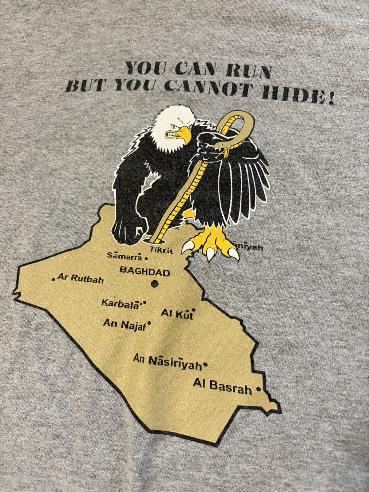 Other Vintage Y2K Operation Iraqi Freedom Eagle Shirt Large Gray Size US L / EU 52-54 / 3 - 5 Thumbnail