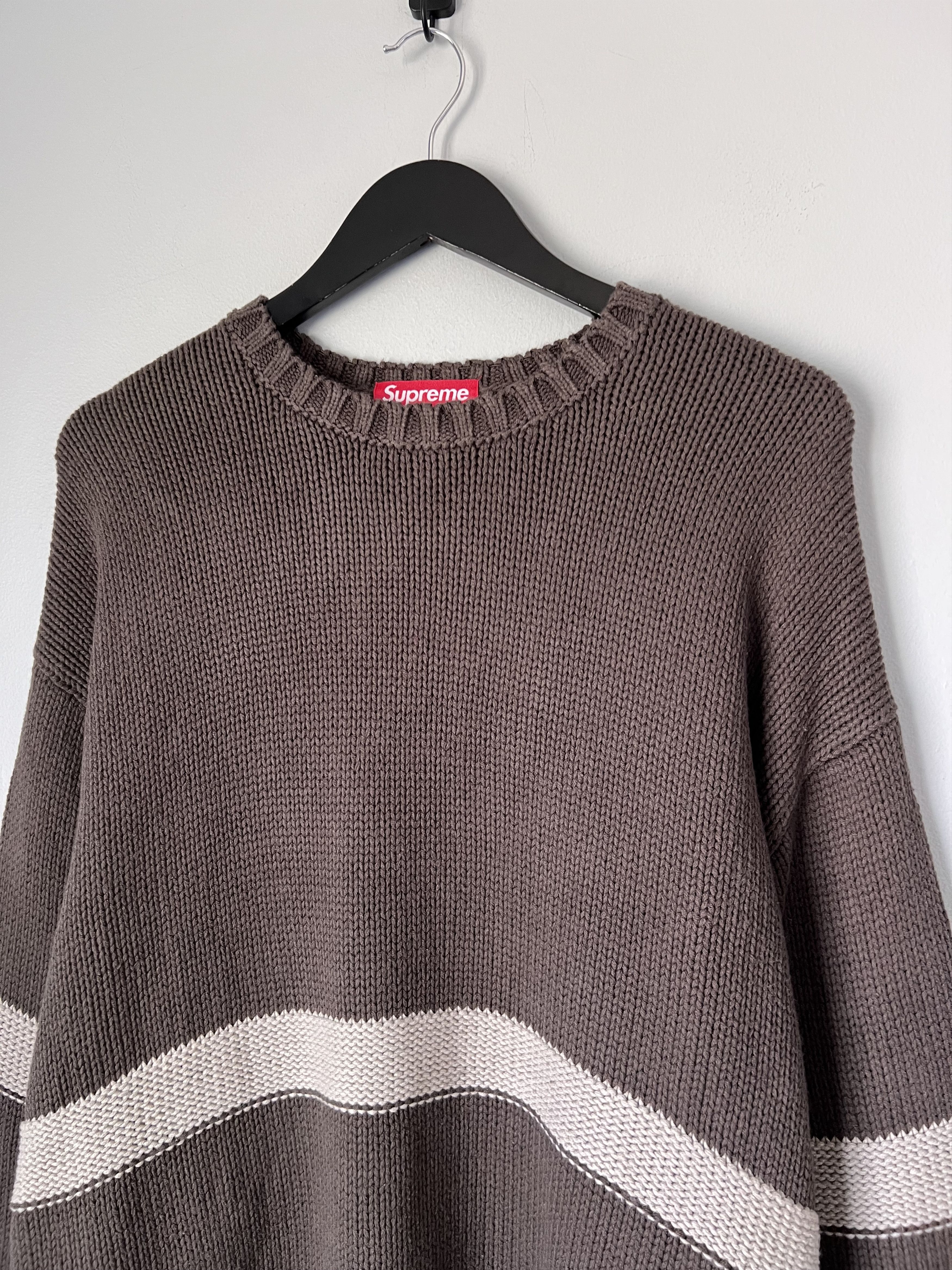 Supreme Supreme Tonal Applique Sweater in Brown Size US XL / EU 56 / 4 - 5 Thumbnail