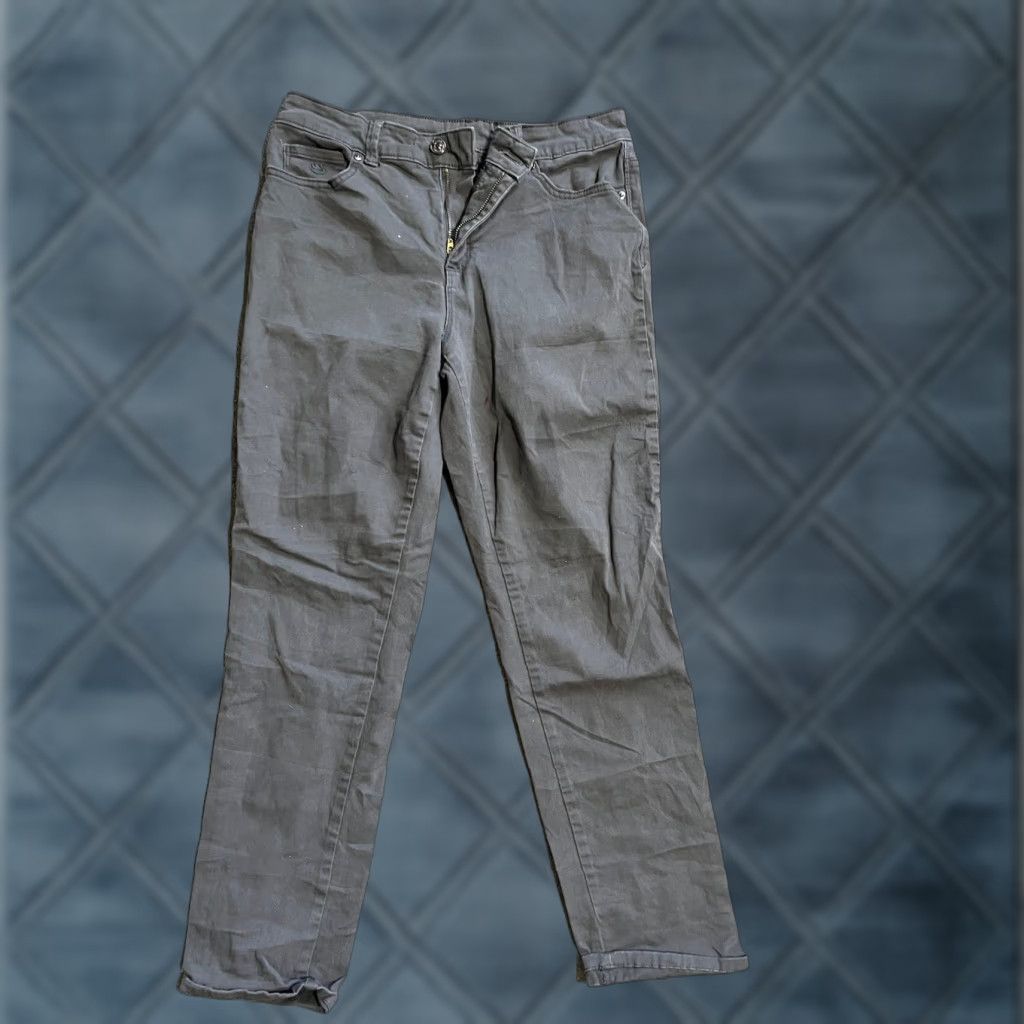 Gloria Vanderbilt Gloria Vanderbilt Jeans Women Slim Tapered 10 30x28 Gray Denim Cotton Spandex Classic 1990s? Size 32" / US 10 / IT 46 - 1 Thumbnail
