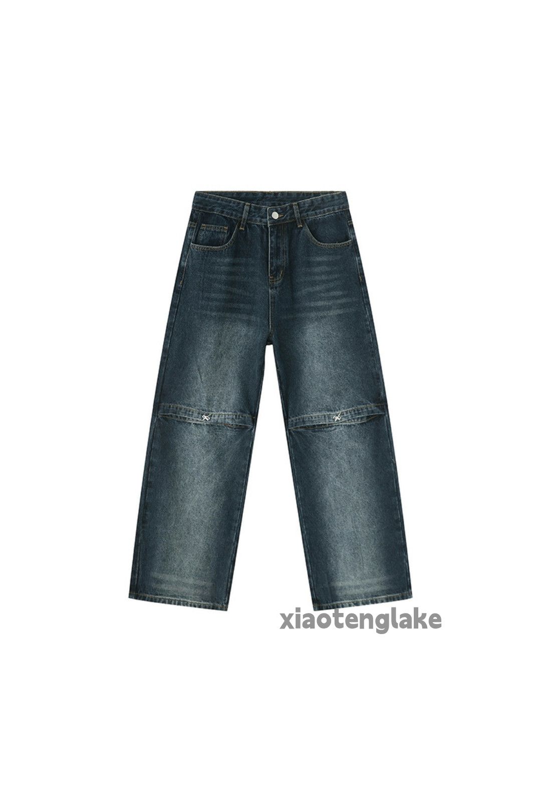 Jean × Vintage washed faded skate hiphop loose baggy jeans Size US 30 / EU 46 - 9 Thumbnail