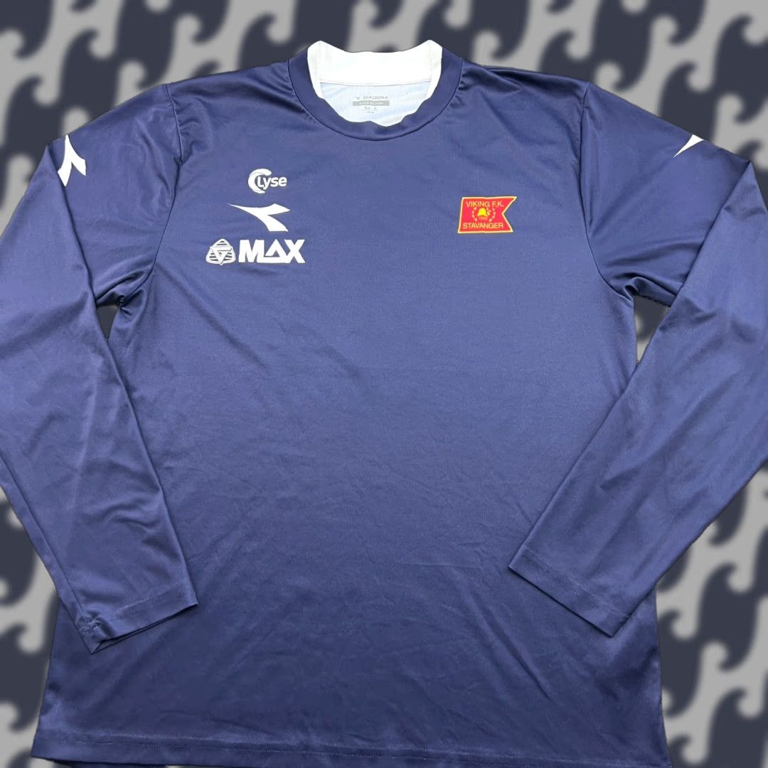 Diadora Diadora Viking FK Football Jersey Mens Medium Shirt Long Sleeves Blue Polyester Jersey Sports Football Mens Size US M / EU 48-50 / 2 - 1 Thumbnail