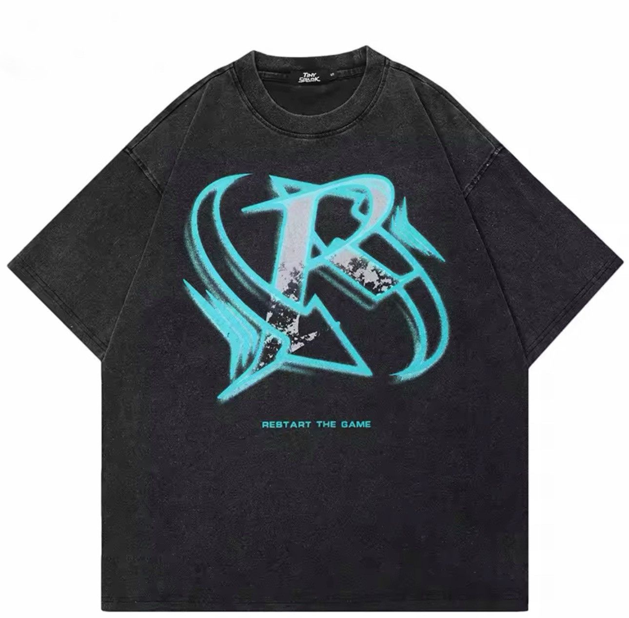 Japanese Brand Neon Vibe Restart The Game T Shirt Y2K Size US XL / EU 56 / 4 - 1 Thumbnail