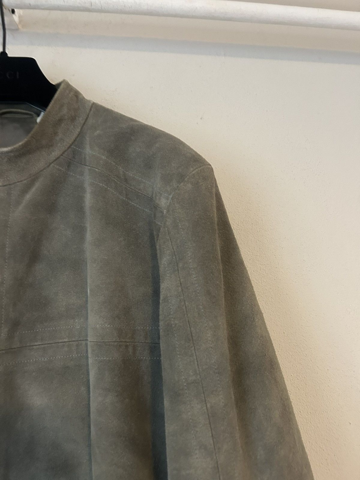 Gucci Gucci Tom Ford Era Suede Biker Jacket in Gray Size US L / EU 52-54 / 3 - 7 Thumbnail