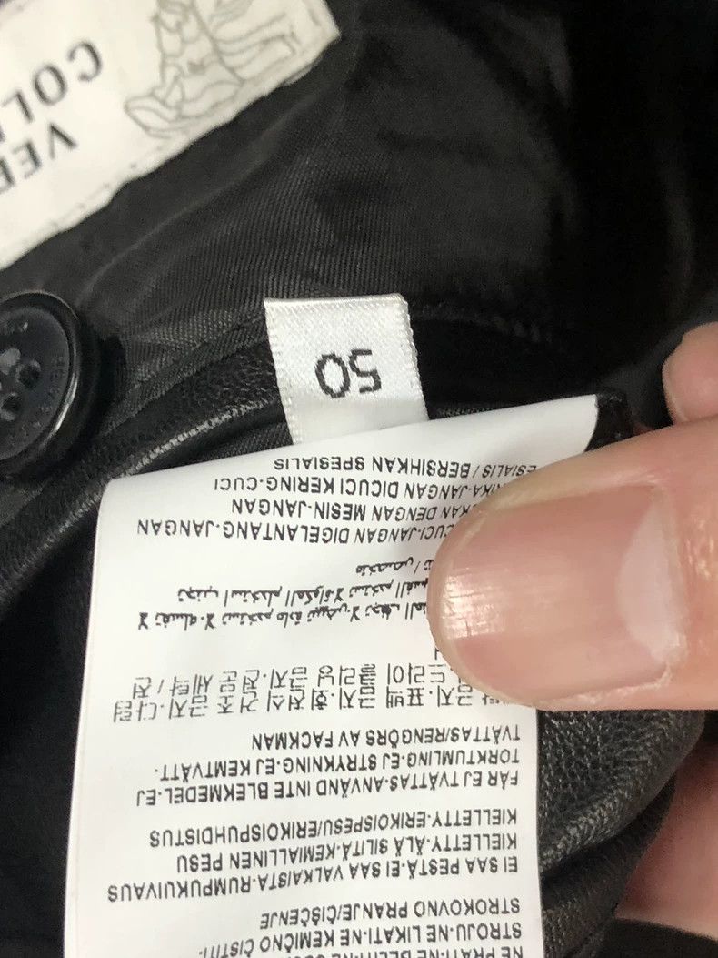 Versace Versace Casual stand-up collar slim leather jacket Size US L / EU 52-54 / 3 - 9 Thumbnail