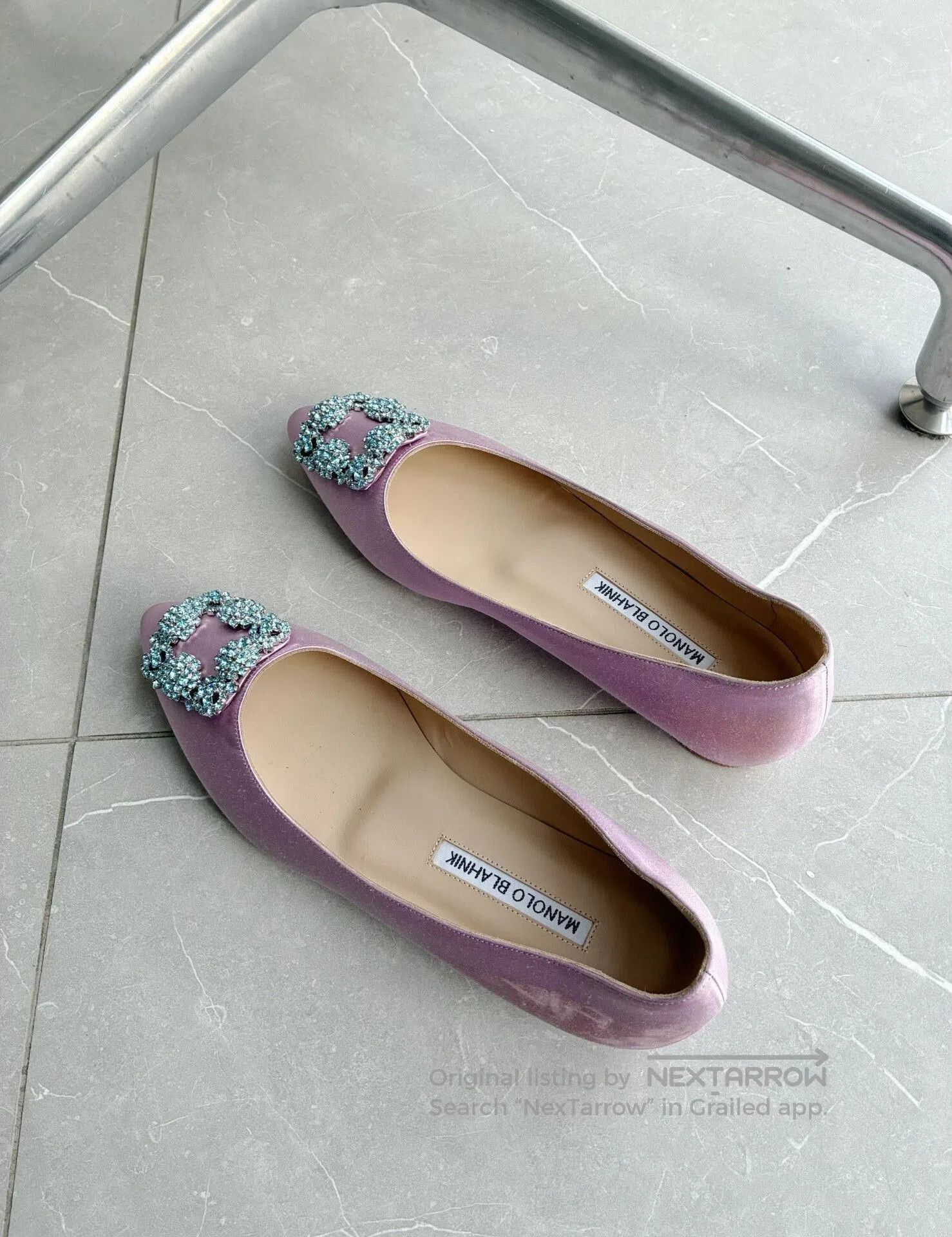 Manolo Blahnik Manolo Blahnik Rhinestone Flat Shoes. Size US 5.5 / IT 35.5 - 2 Thumbnail