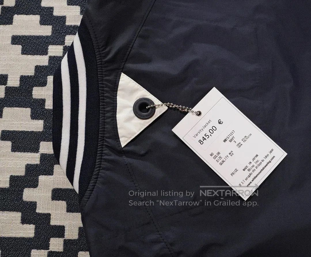 White Mountaineering contrast sleeve bomber jacket by white mountaineering. Size US L / EU 52-54 / 3 - 4 Thumbnail