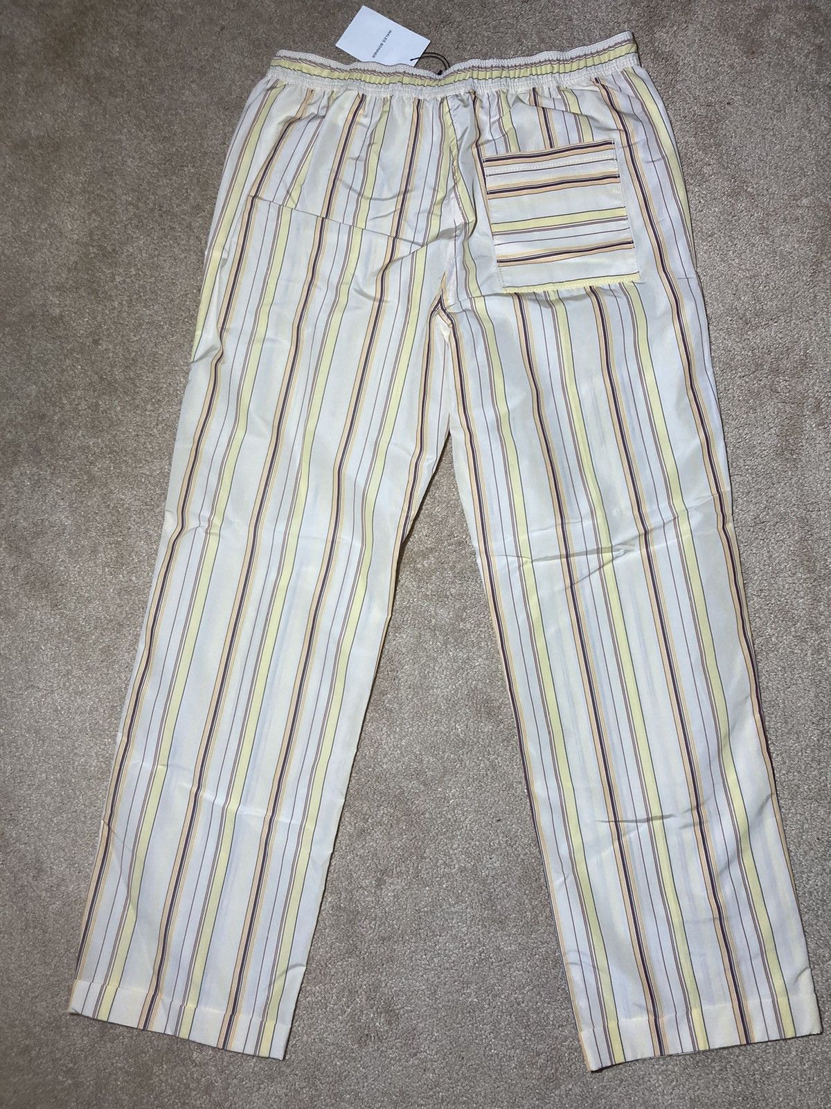 New SS20 Wales Bonner Striped Yellow Cuban Poplin 44 2020 WB
