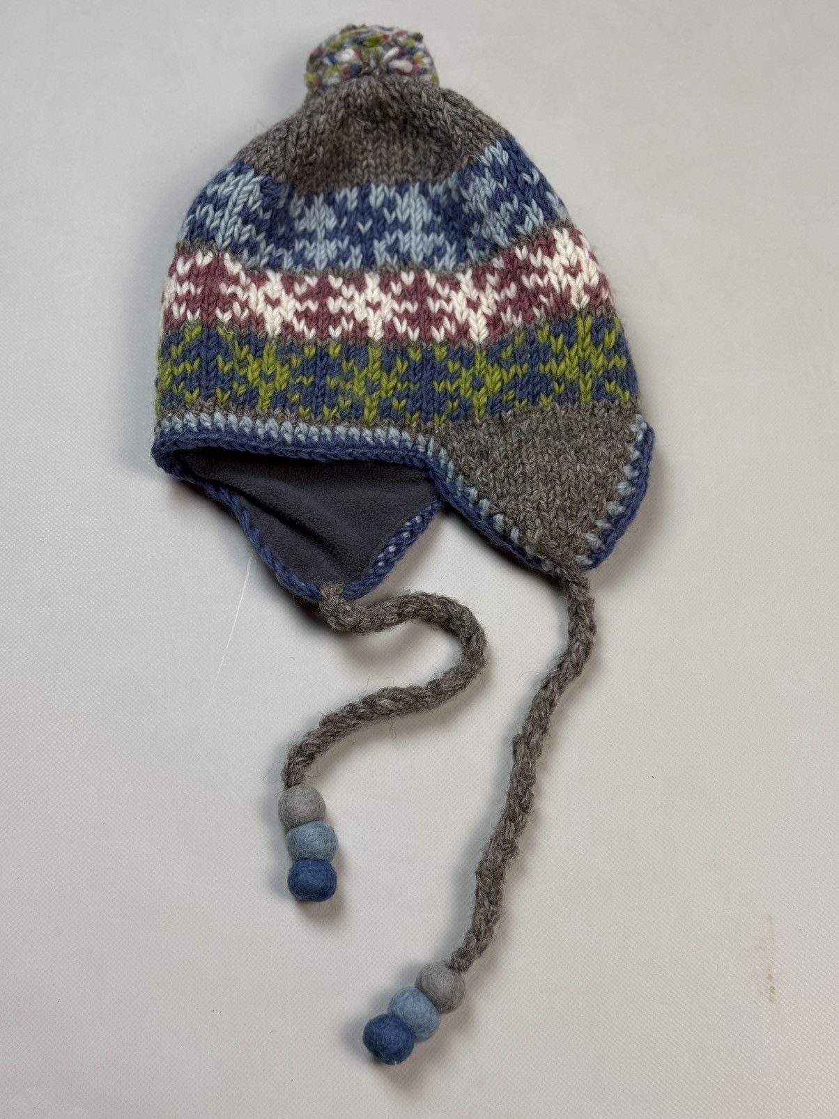 Other Pachamama Nordic Hand Knitted Ear Flap Wool Hat One Size Size ONE SIZE - 16 Thumbnail