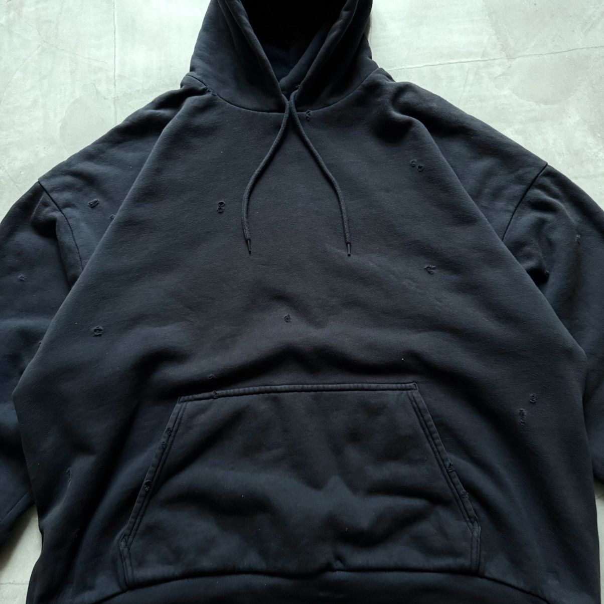 Yeezy Yeezy x Gap Oversize Navy Yzy Kanye West Distressed Hoodie Size US L / EU 52-54 / 3 - 4 Thumbnail