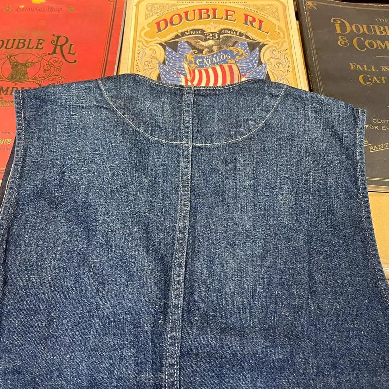 RRL Ralph Lauren RRL Ralph Lauren Cotton and linen denim vest Size US M / EU 48-50 / 2 - 7 Thumbnail